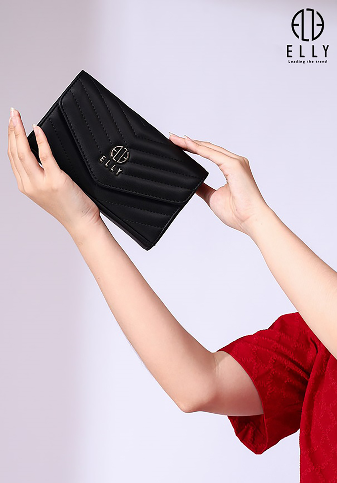 Túi clutch ELLY ECH47 màu đỏ