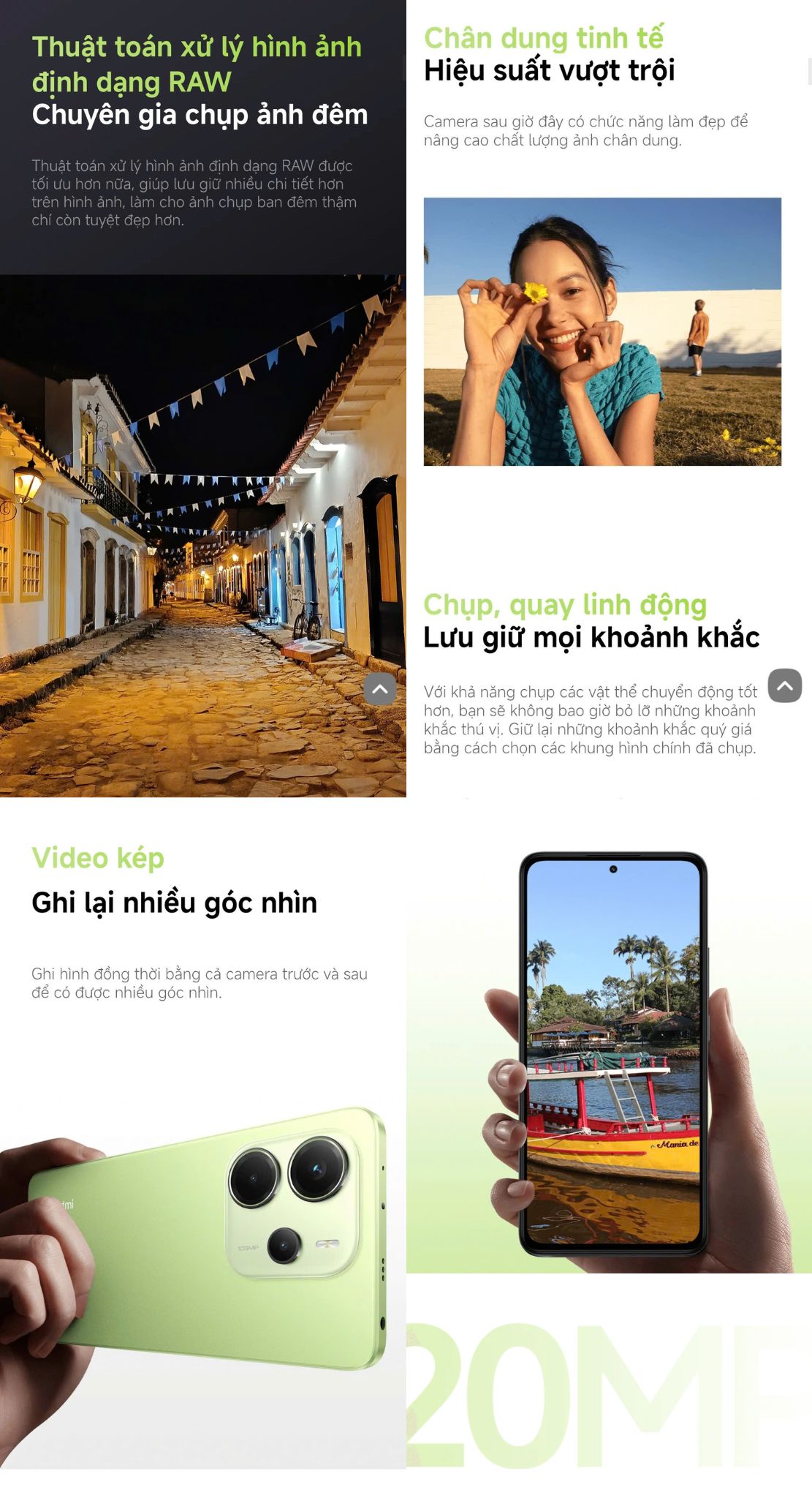 Mô tả Điện thoại thông minh Redmi Note 14 (6+128GB) | Camera AI 108MP | MediaTek Helio G99-Ultra | Pin 5500mAh - 4