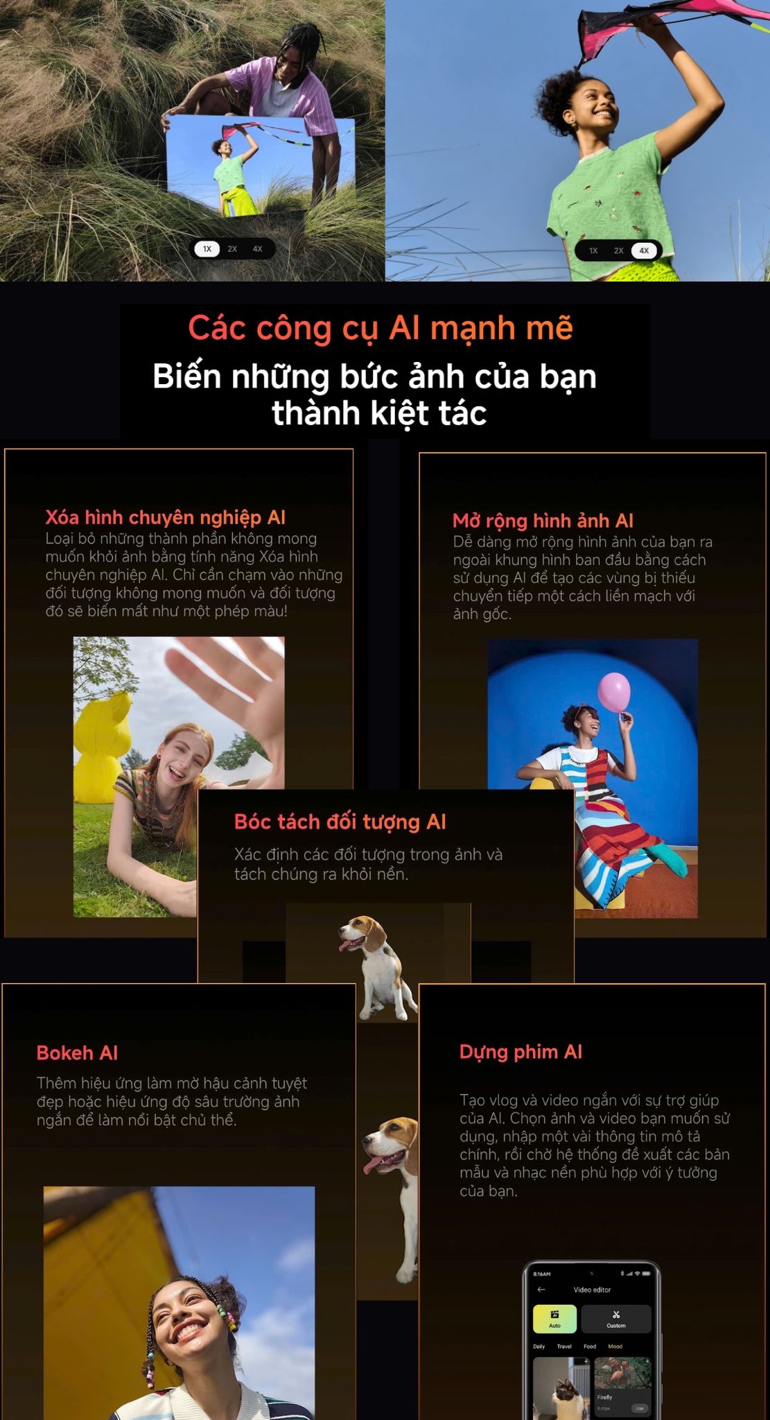 Mô tả Điện thoại thông minh Redmi Note 14 Pro+ 5G (8+256GB) | Màn hình 6.67" | Snap 7S Gen 3 | Camera AI 200MP - 4