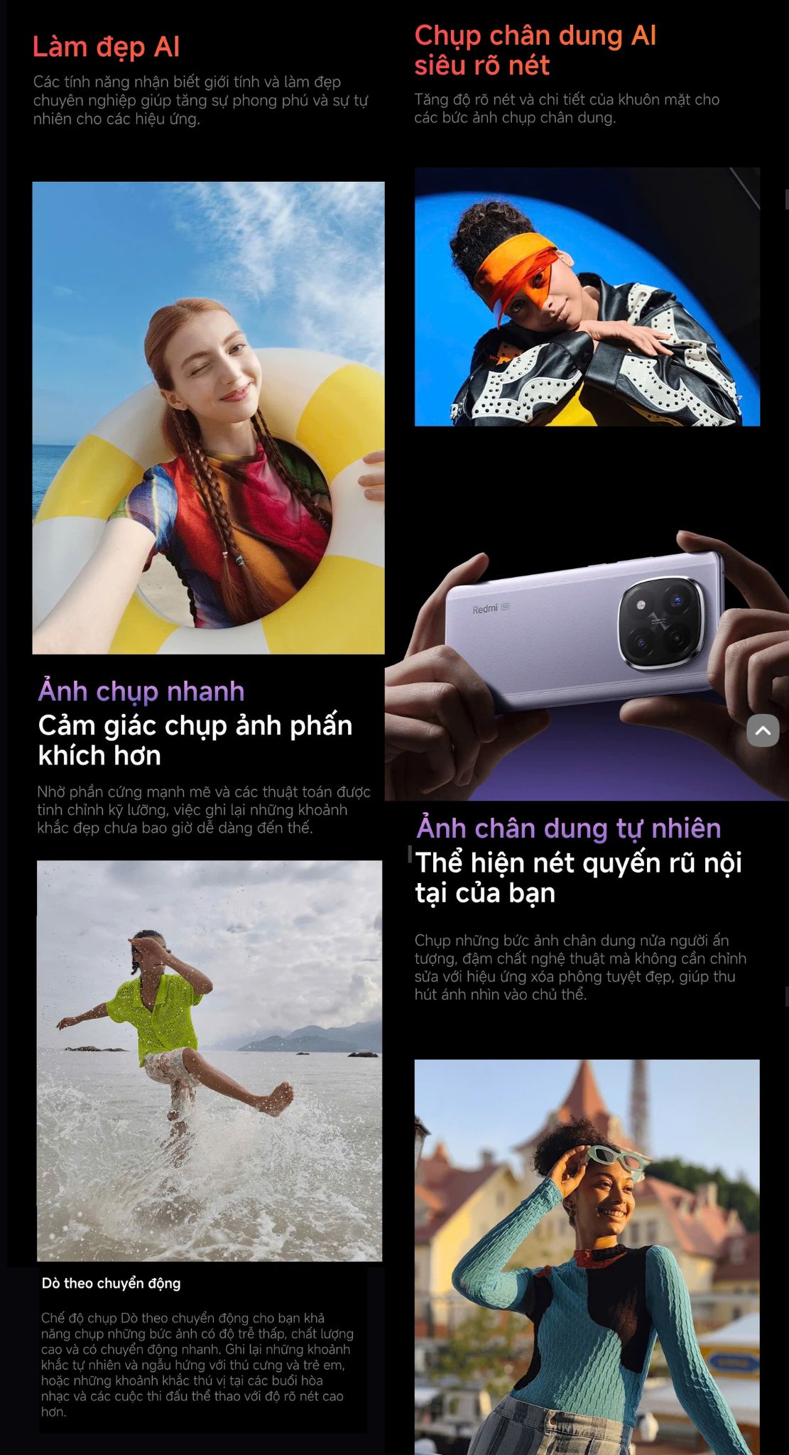 Mô tả Điện thoại thông minh Redmi Note 14 Pro+ 5G (8+256GB) | Màn hình 6.67" | Snap 7S Gen 3 | Camera AI 200MP - 5