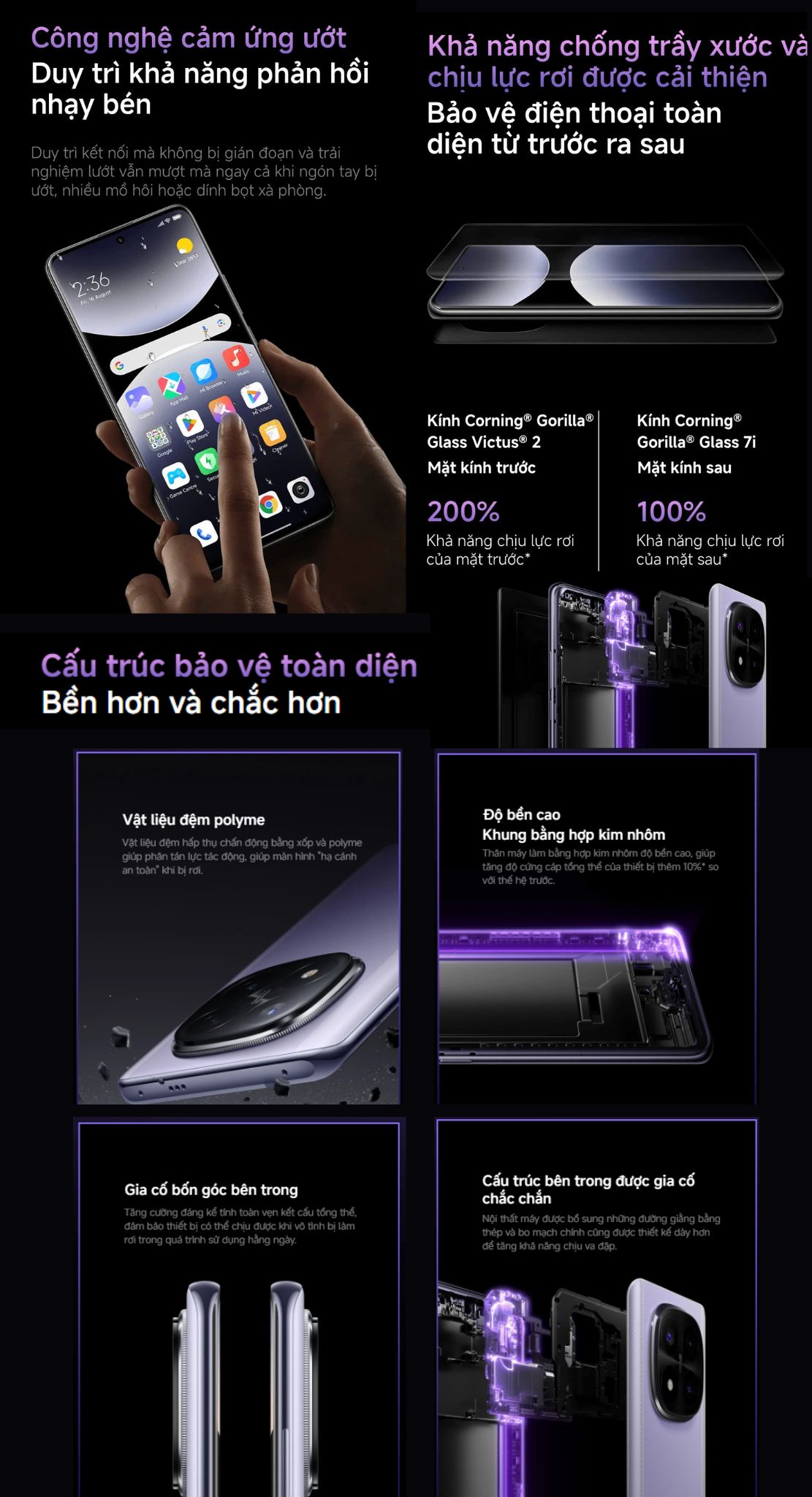Mô tả Điện thoại thông minh Redmi Note 14 Pro+ 5G (8+256GB) | Màn hình 6.67" | Snap 7S Gen 3 | Camera AI 200MP - 7