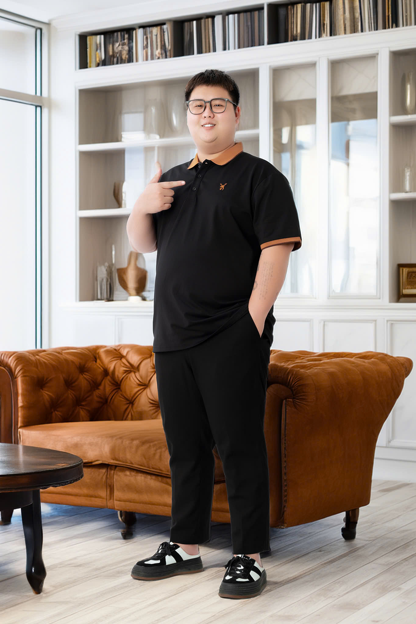 Mô tả Áo Polo Nam Bigsize 80-140KG AKYOO Cao Cấp Cotton Co Giãn, Thâm Hút Mồ Hôi, Áo Polo Bigsize-PL SOI - 5