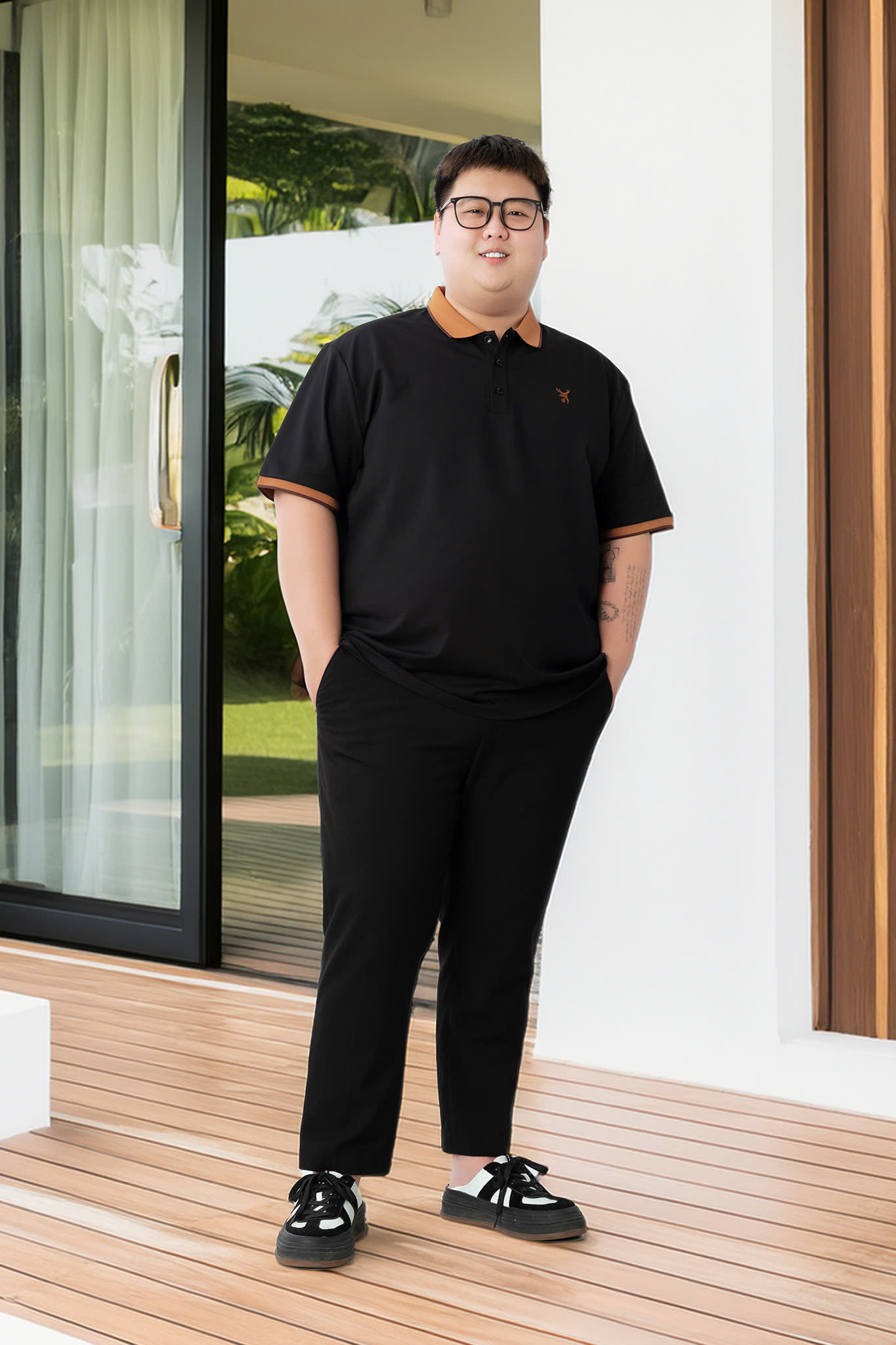 Mô tả Áo Polo Nam Bigsize 80-140KG AKYOO Cao Cấp Cotton Co Giãn, Thâm Hút Mồ Hôi, Áo Polo Bigsize-PL SOI - 6