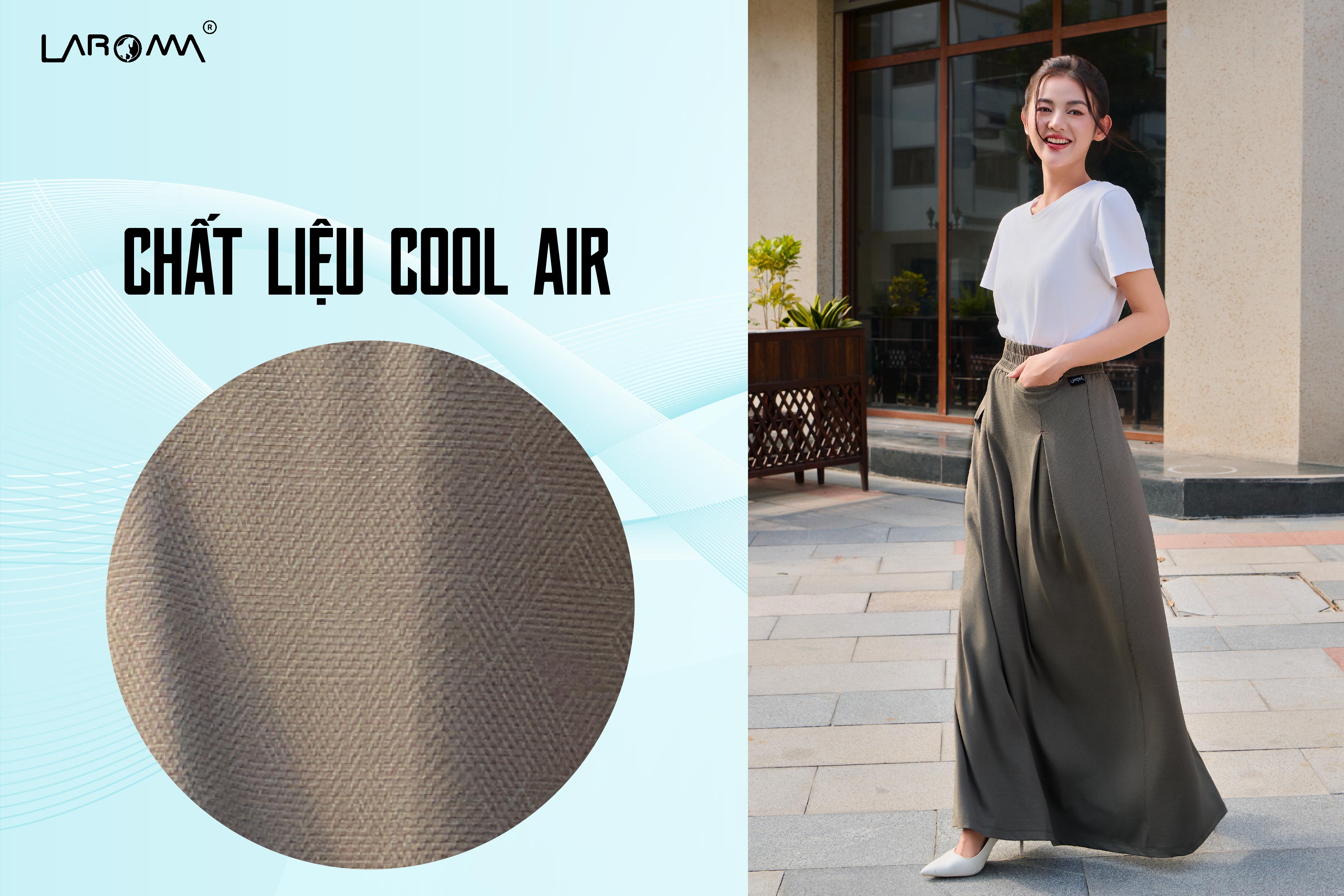 Mô tả Chân Váy Quây Chống Nắng Nữ Coolair Laroma | UPF50+ | Vải Thơm | Làm Mát | Thời Trang | Đa Dụng - 1