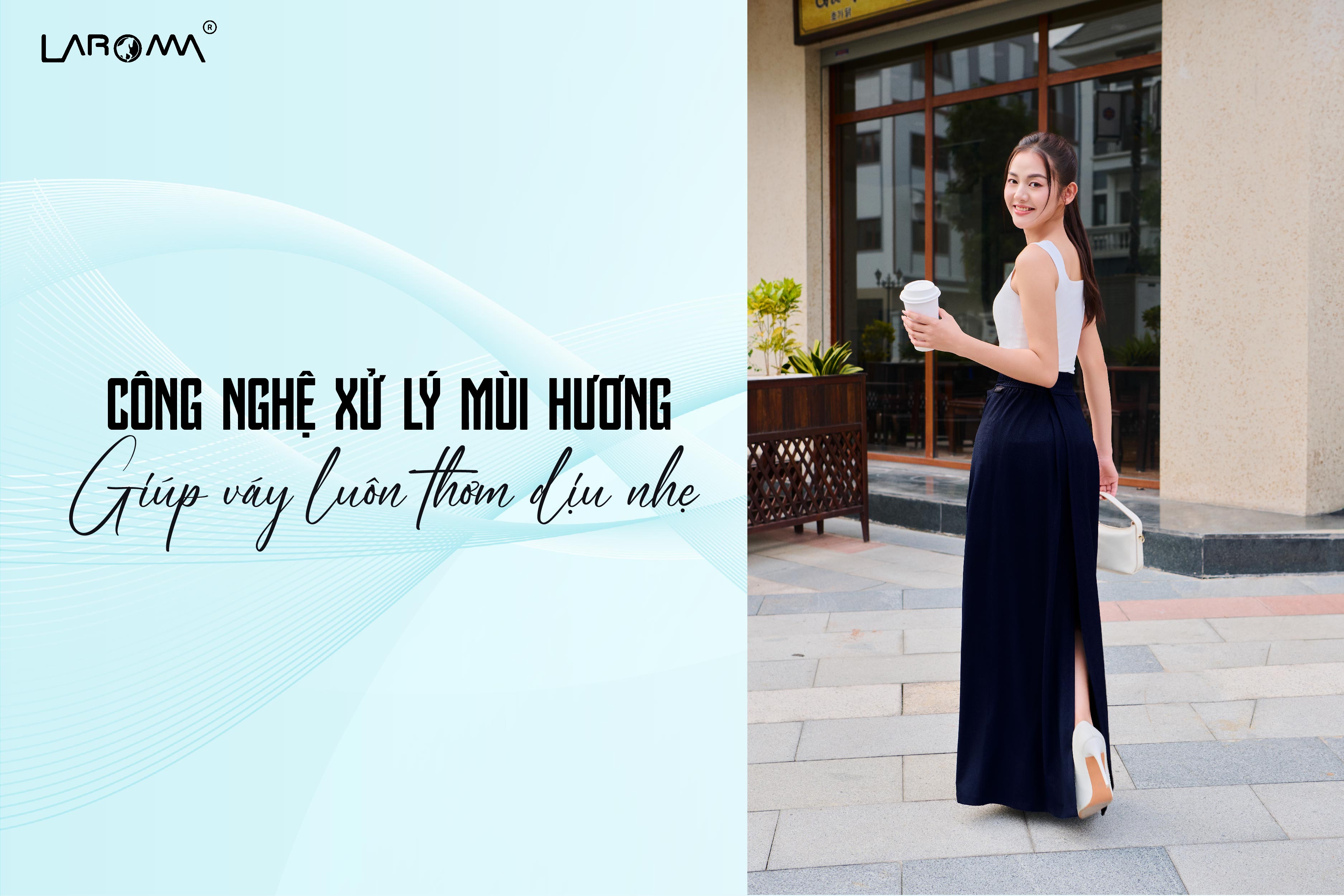 Mô tả Chân Váy Quây Chống Nắng Nữ Coolair Laroma | UPF50+ | Vải Thơm | Làm Mát | Thời Trang | Đa Dụng - 2
