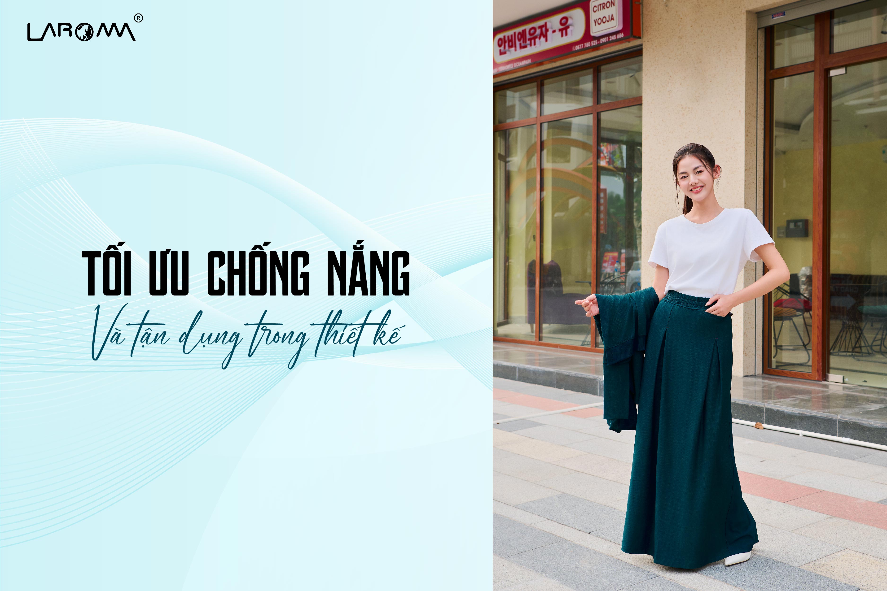 Mô tả Chân Váy Quây Chống Nắng Nữ Coolair Laroma | UPF50+ | Vải Thơm | Làm Mát | Thời Trang | Đa Dụng - 4