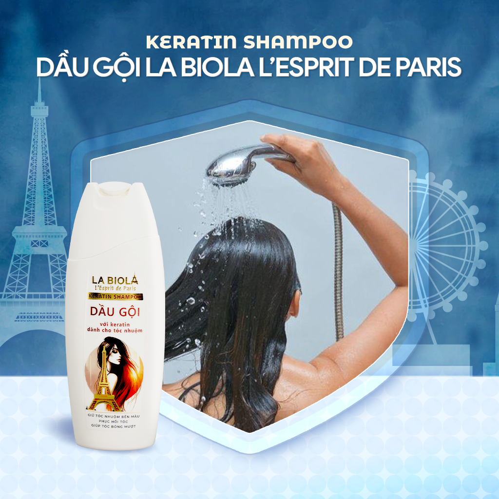 COMBO 1 Dầu gội LA BIOLA L'Esprit de Paris REPAIR SHAMPOO + 1 Dầu gội ...