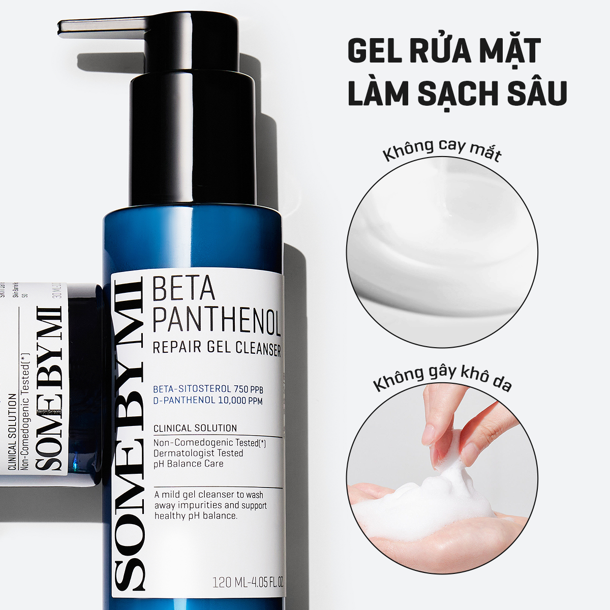 Mô tả Sữa rửa mặt Some By Mi phục hồi và làm sạch da Beta-Panthenol Repair Cleanser 120ml - 1