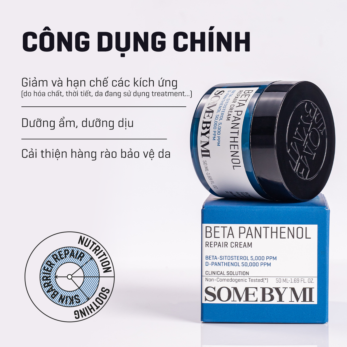 Mô tả Kem dưỡng Some By Mi Beta Panthenol Repair Cream D-Panthenol 5% 50ml phục hồi da - 3
