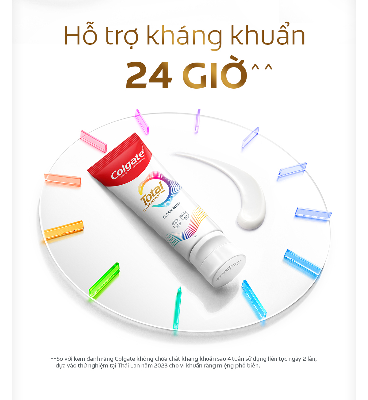 Mô tả Kem đánh răng Colgate Total sạch sâu bảo vệ, ngăn ngừa 8 vấn đề răng miệng 150g/ tuýp - 5