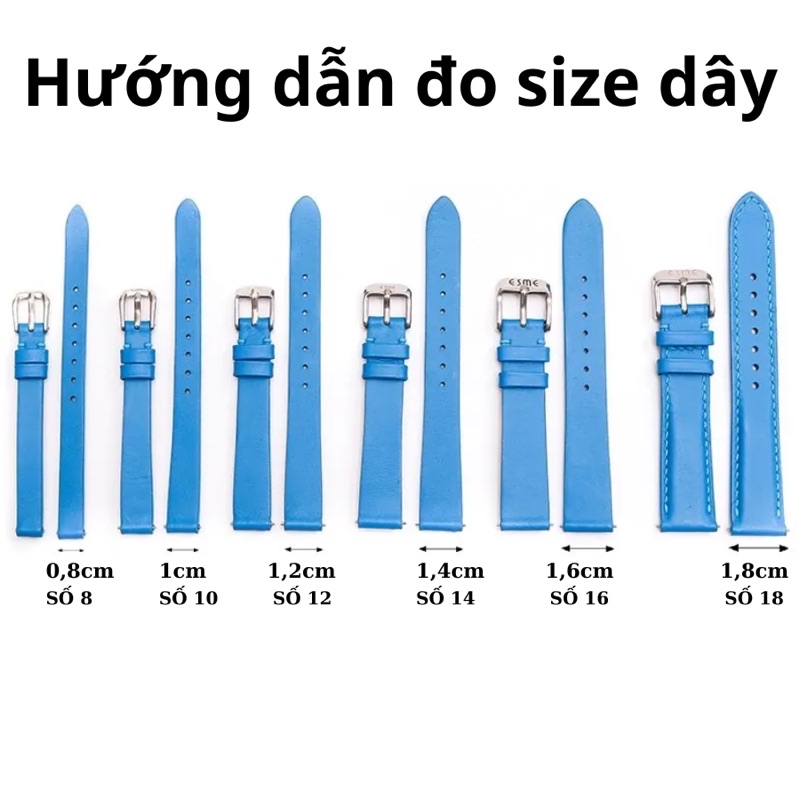 Mô tả Dây da Julius Size số 12 (12mm/1,2cm) chất Genuine Leather màu (14 màu) - 1