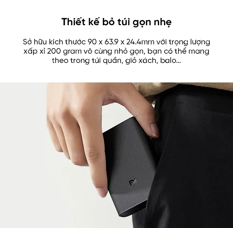 Mô tả Pin sạc dự phòng Xiaomi Mi Power 3 Ultra Compact 10000mAh BHR4412GL - 2