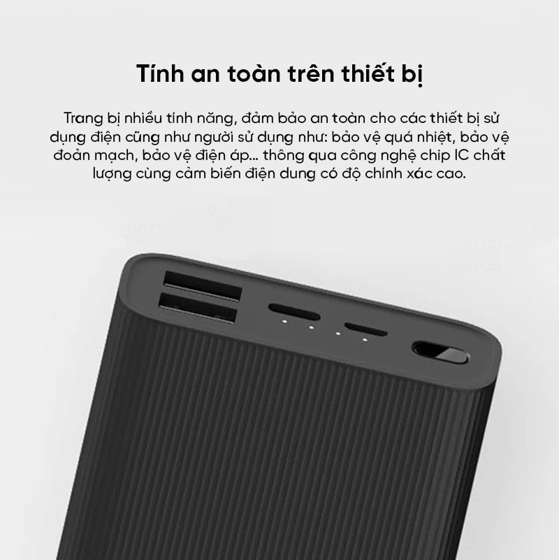 Mô tả Pin sạc dự phòng Xiaomi Mi Power 3 Ultra Compact 10000mAh BHR4412GL - 6