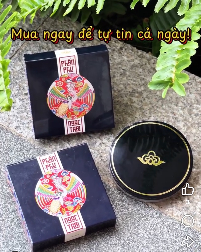 Mô tả Minisize Phấn Phủ Ngọc Trai Phấn Nụ Hoàng Cung màu trắng/ màu da 5g - 1