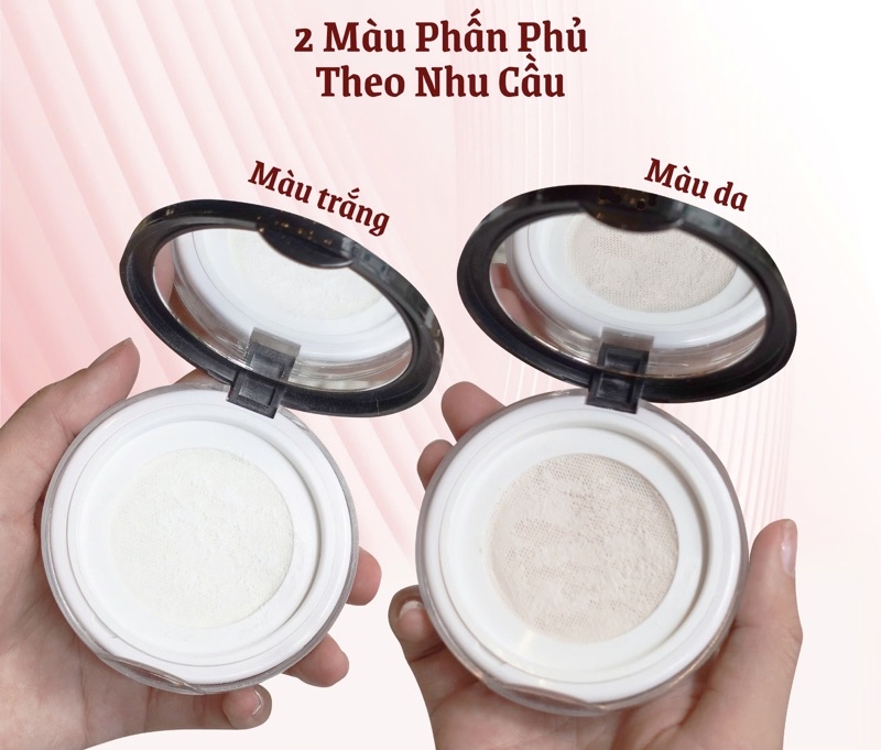 Mô tả Minisize Phấn Phủ Ngọc Trai Phấn Nụ Hoàng Cung màu trắng/ màu da 5g - 2
