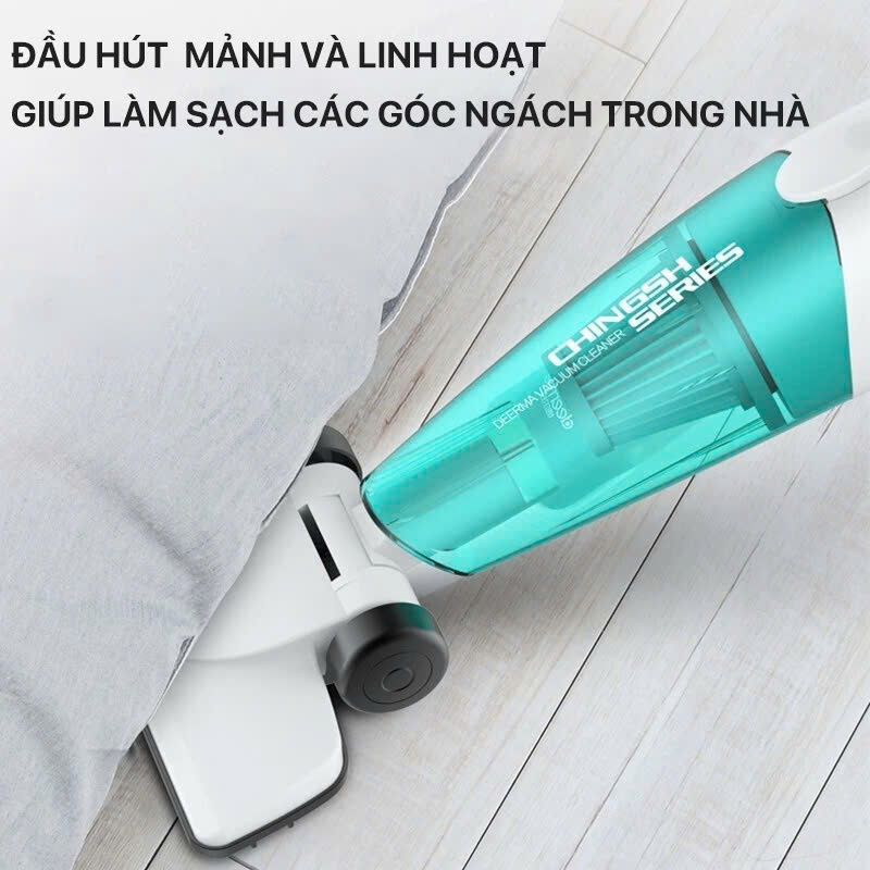 Mô tả 【Model 2023】 Máy hút bụi cầm tay DEERMA DX118C kèm 3 đầu hút công suất 600W lực hút mạnh mẽ 15Kpa - 5