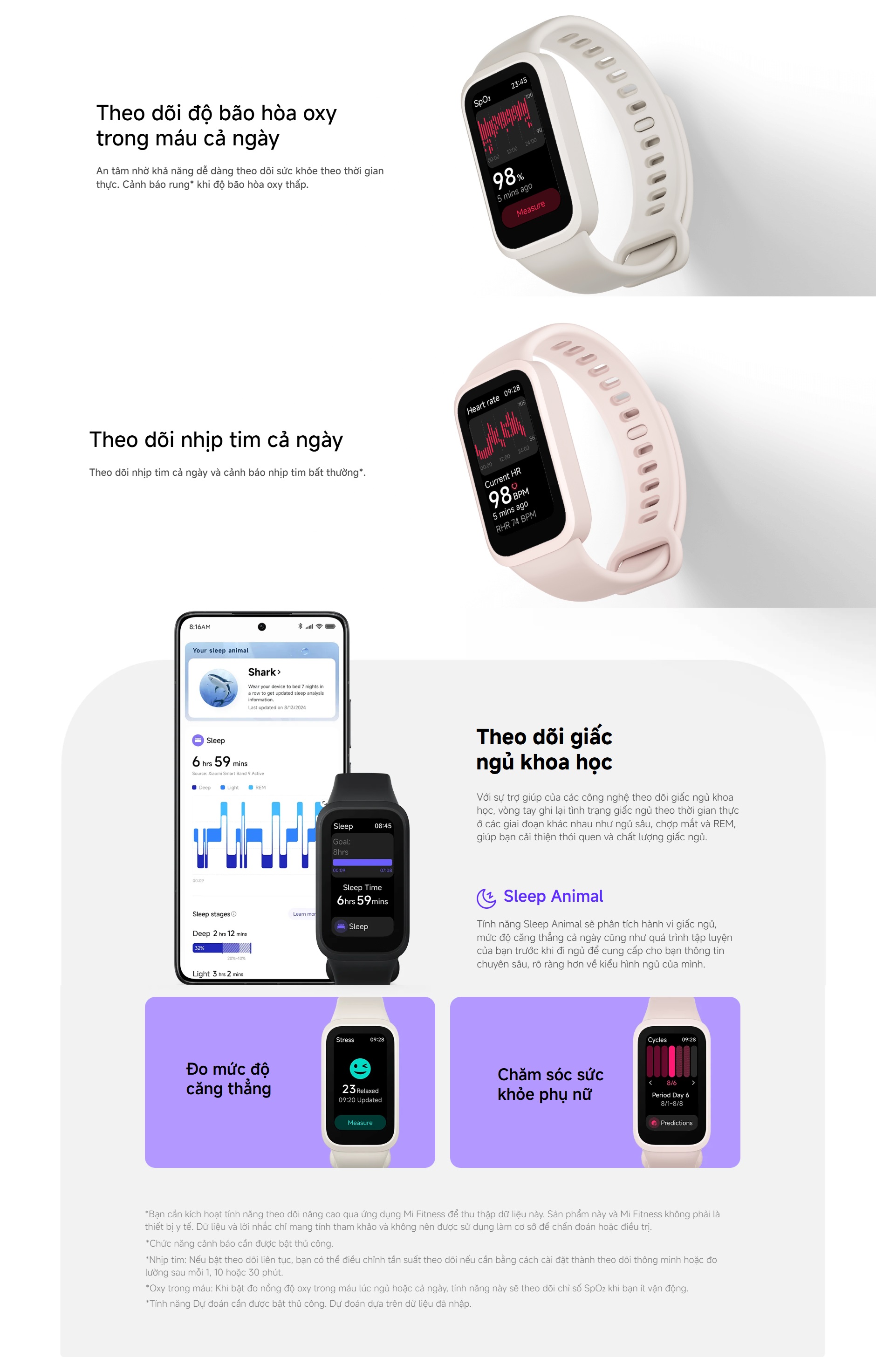 Mô tả Vòng Đeo Tay Thông Minh Xiaomi Smart Band 9 Active – Phiên Bản Quốc Tế, Bảo Hành 12 Tháng - 4