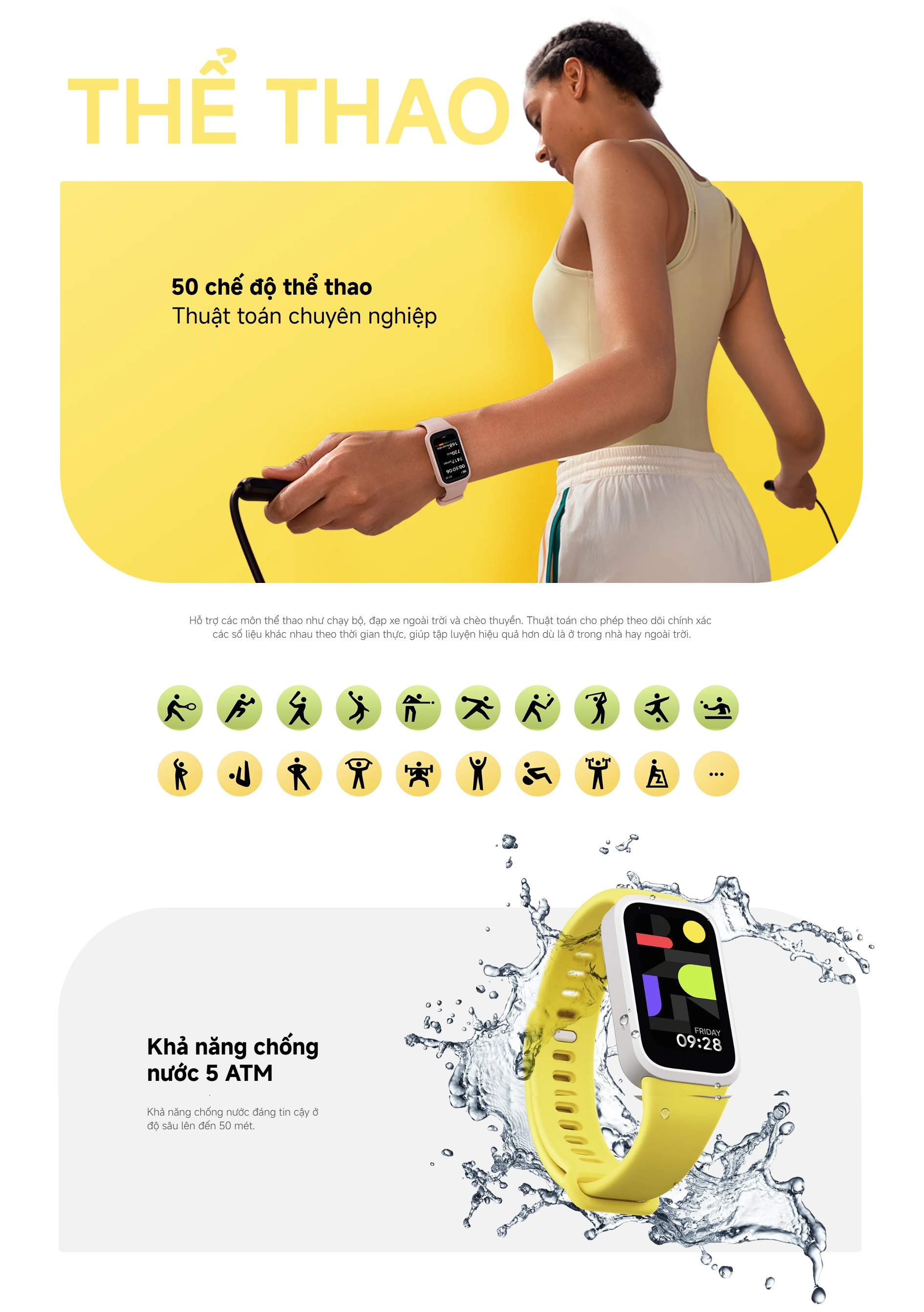 Mô tả Vòng Đeo Tay Thông Minh Xiaomi Smart Band 9 Active – Phiên Bản Quốc Tế, Bảo Hành 12 Tháng - 5