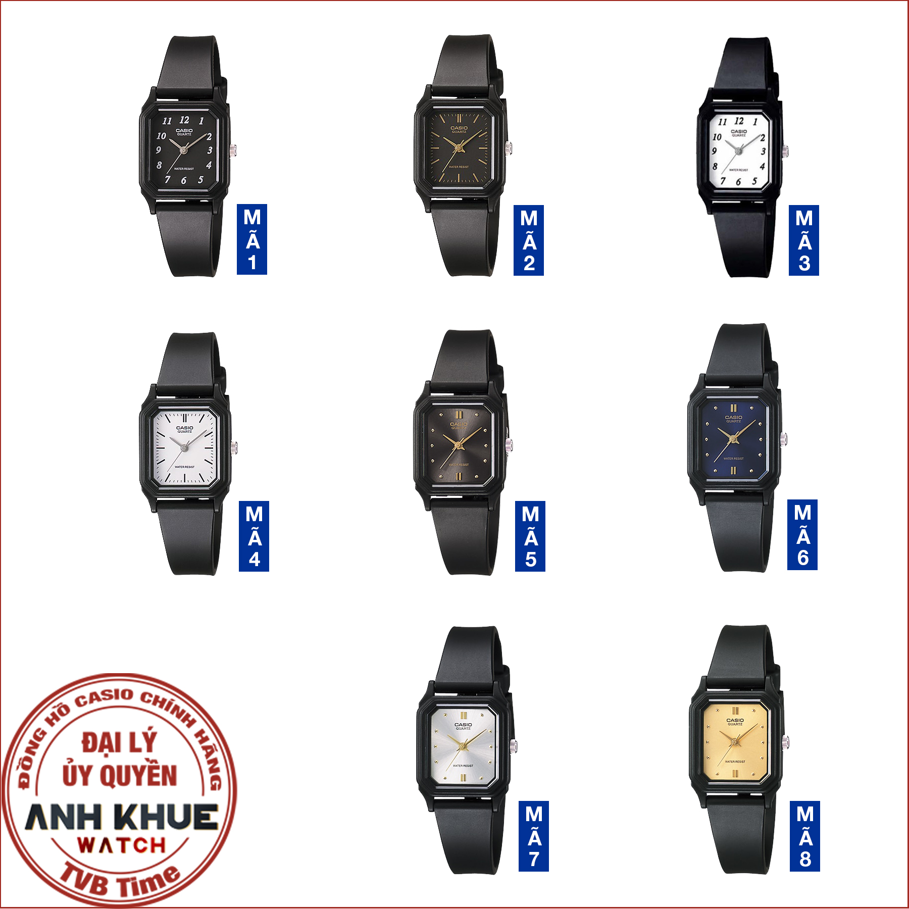 Mô tả Đồng hồ nữ dây nhựa Casio chính hãng Anh Khuê LQ-142 Series - 1