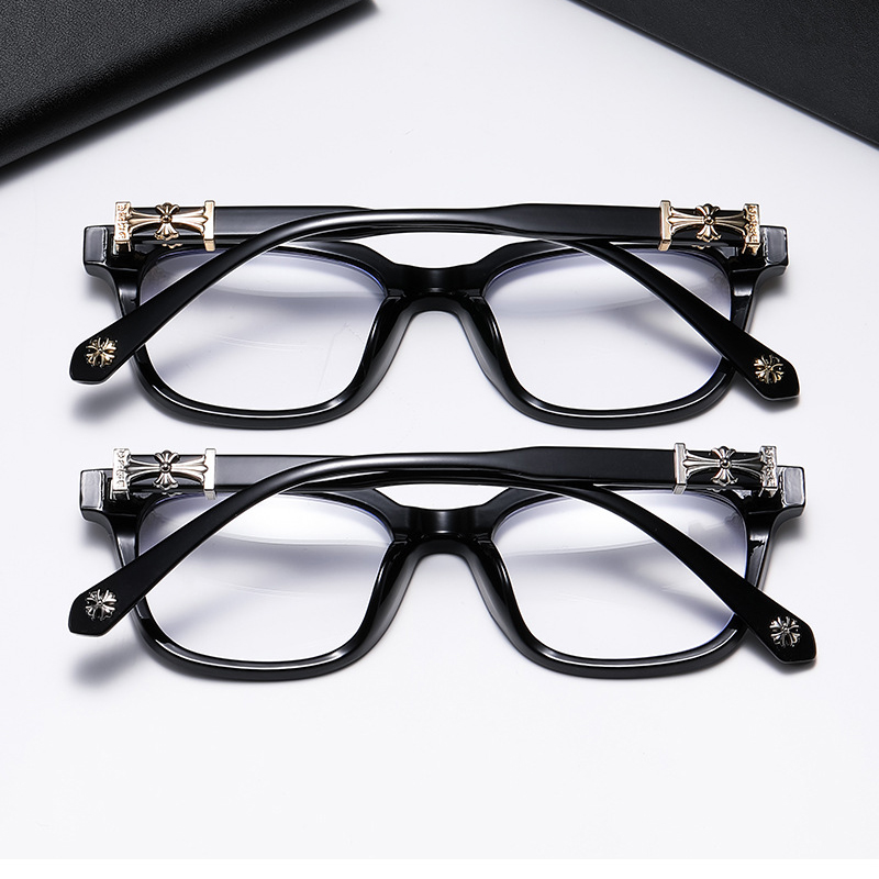Mô tả Gọng kính cận thời trang nam nữ ANDU phong cách Chrome Heart dáng vuông nhựa cao cấp - 2273 - 4