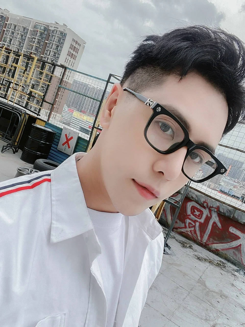 Mô tả Gọng kính cận thời trang nam nữ ANDU phong cách Chrome Heart dáng vuông nhựa cao cấp - 2273 - 10