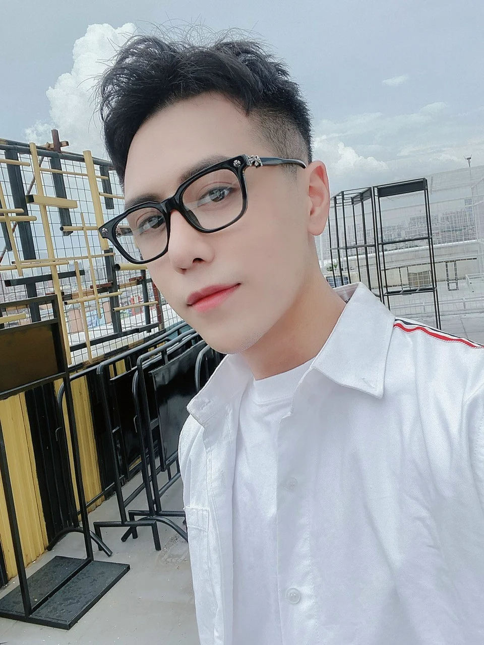 Mô tả Gọng kính cận thời trang nam nữ ANDU phong cách Chrome Heart dáng vuông nhựa cao cấp - 2273 - 11