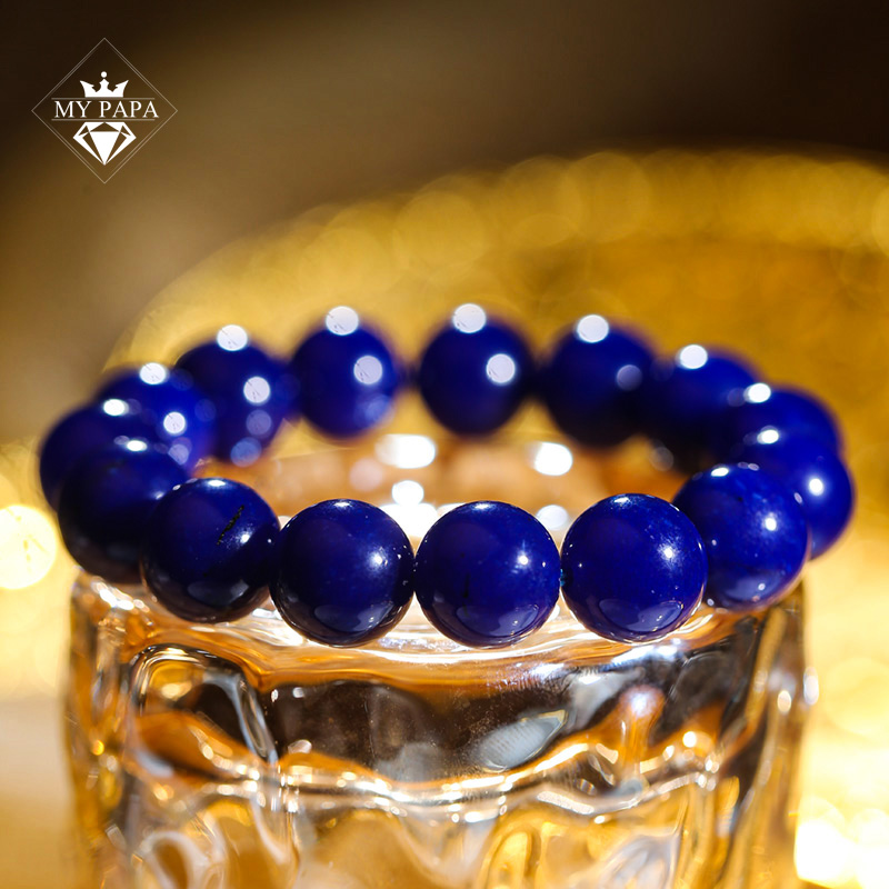 Mô tả Vòng Tay Chalcedony Xanh Hoàng Gia Brazil MYPAPA - Tăng Cường Trí Tuệ Bảo Hộ Bình An - 4