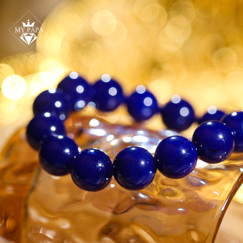 Mô tả Vòng Tay Chalcedony Xanh Hoàng Gia Brazil MYPAPA - Tăng Cường Trí Tuệ Bảo Hộ Bình An - 5