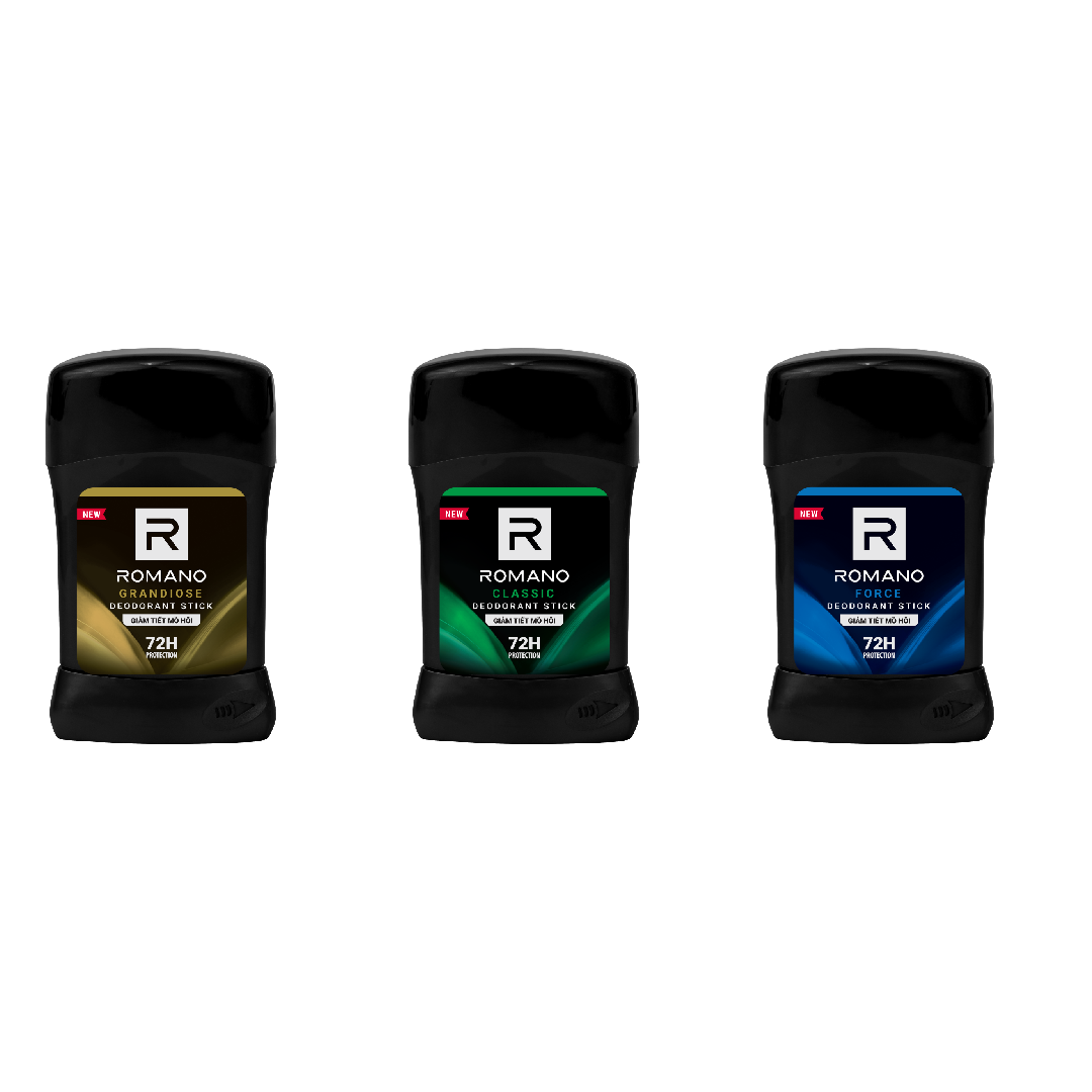 Mô tả Sáp ngăn mùi cho nam Romano 50g - Khử mùi 72H, lưu hương Ý dài lâu - 1