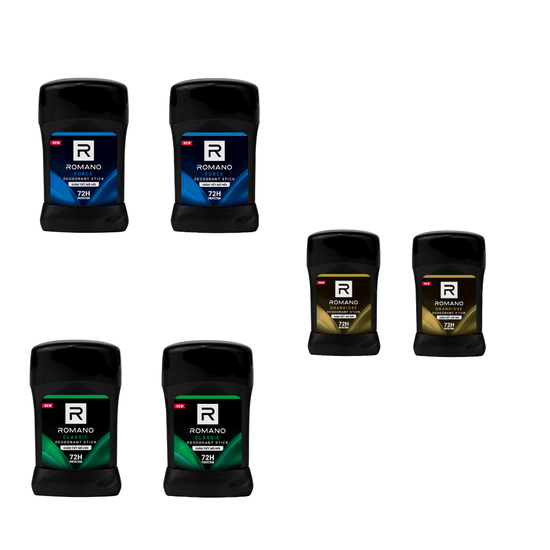 Mô tả Combo 2 Sáp ngăn mùi cho nam Romano 50g - Khử mùi 72H, lưu hương Ý dài lâu - 1