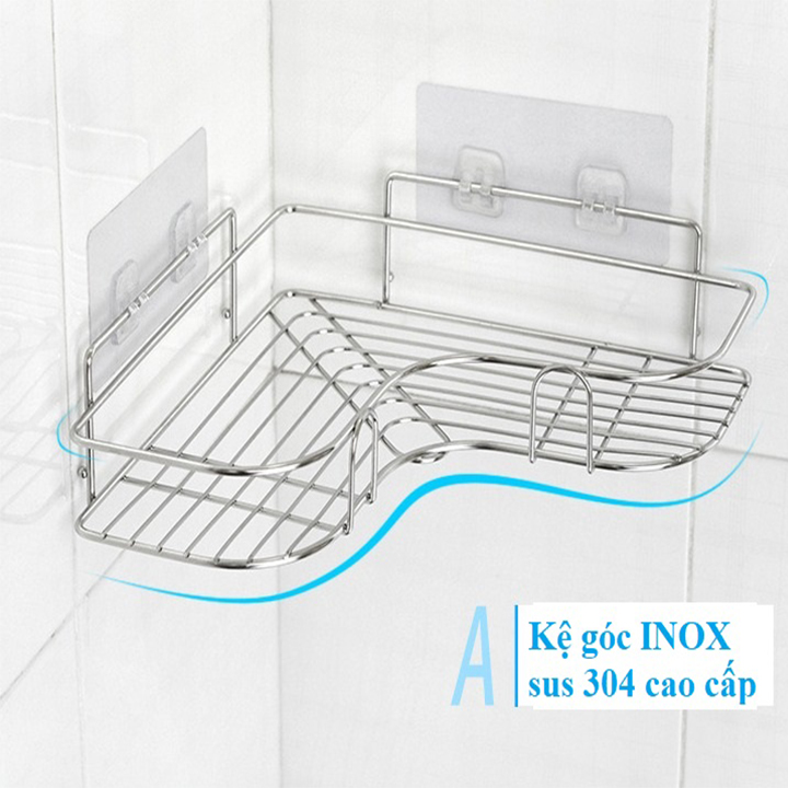 Mô tả Kệ Góc Dán Tường Để Đồ Nhà Tắm Chất Liệu Thép Không Rỉ - OENON - 5