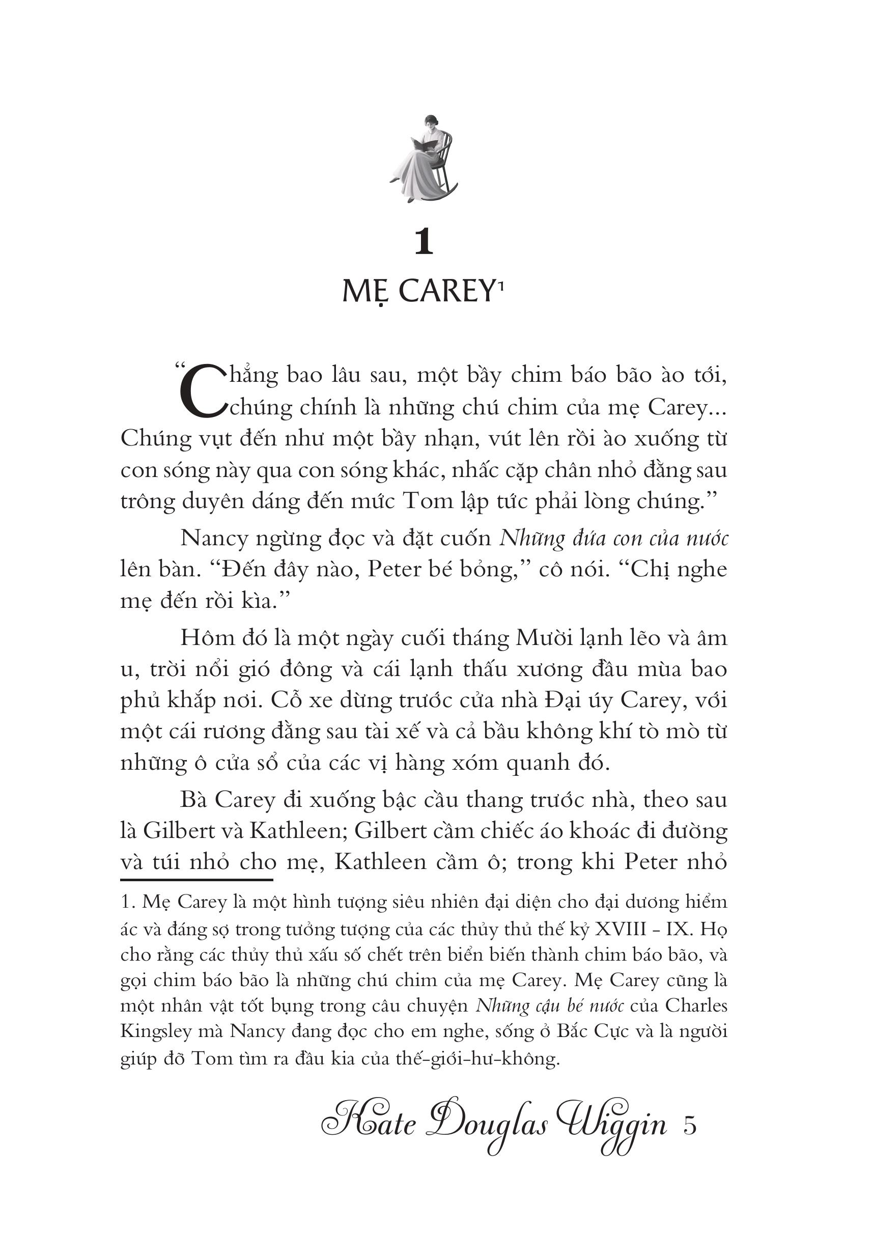 Mô tả Sách Văn Học Kinh Điển - Những Đứa Con Của Mẹ Carey (Tác giả Kate Douglas Wiggin - Dịch giả Orkid) - 4