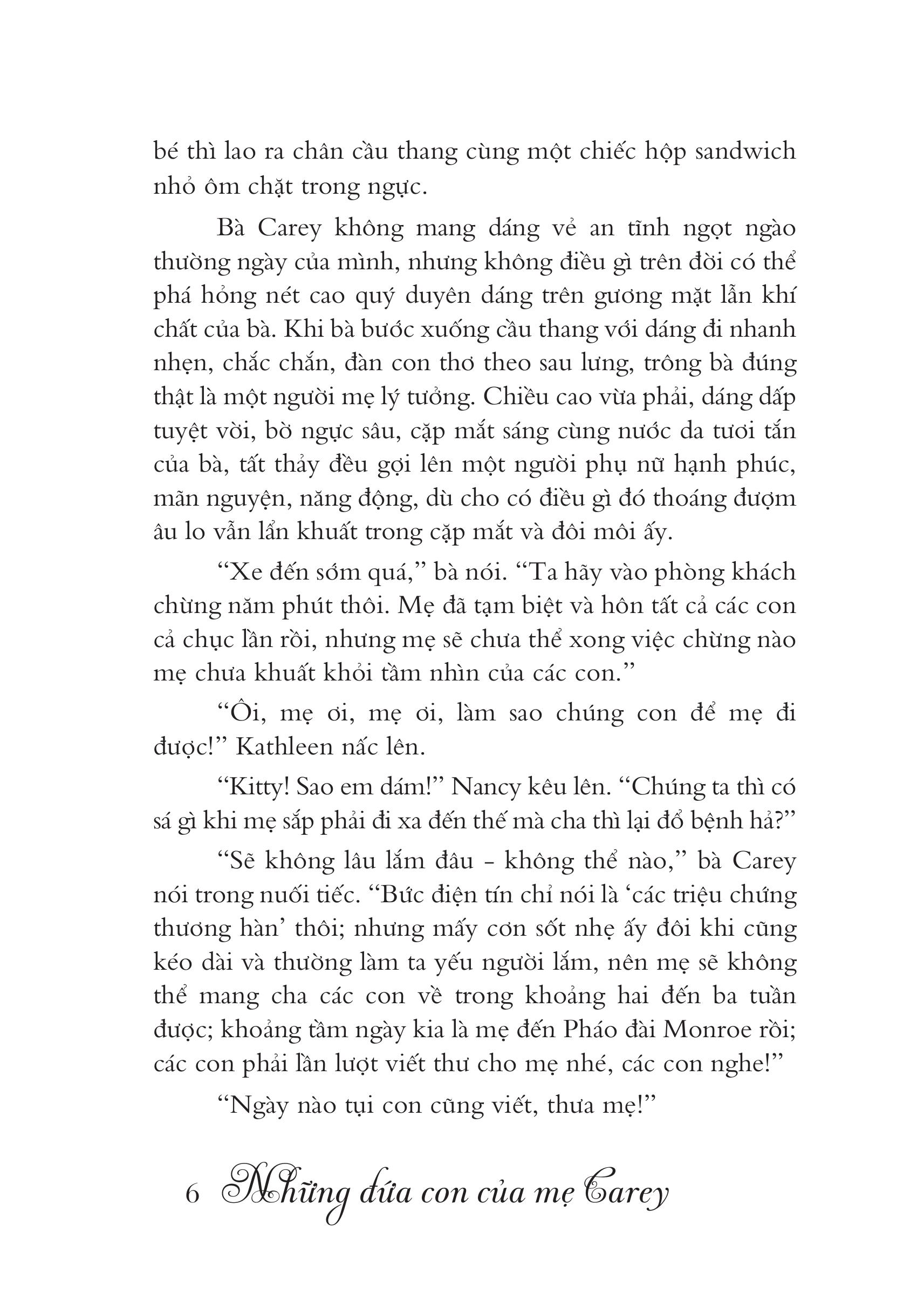 Mô tả Sách Văn Học Kinh Điển - Những Đứa Con Của Mẹ Carey (Tác giả Kate Douglas Wiggin - Dịch giả Orkid) - 5