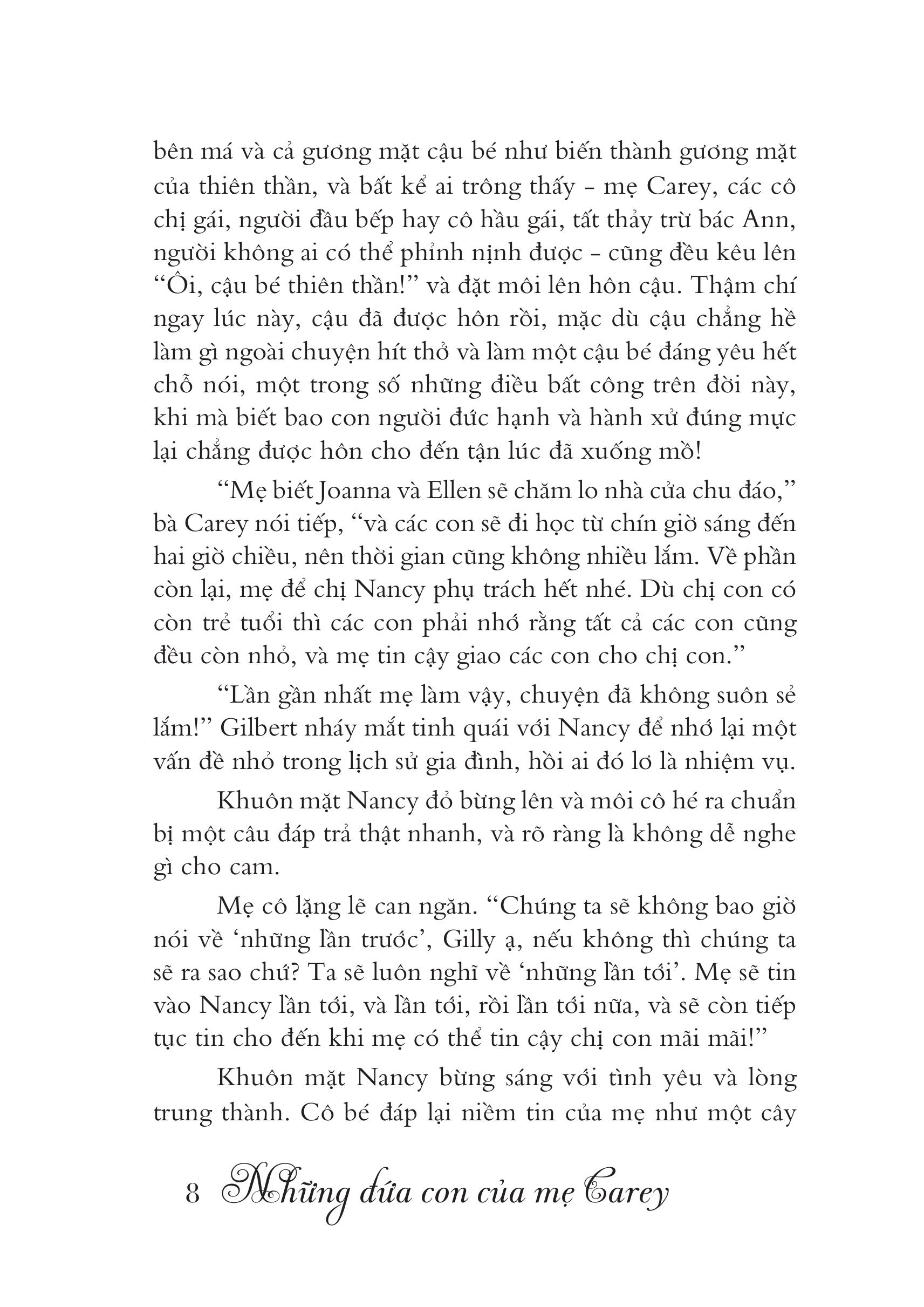 Mô tả Sách Văn Học Kinh Điển - Những Đứa Con Của Mẹ Carey (Tác giả Kate Douglas Wiggin - Dịch giả Orkid) - 7