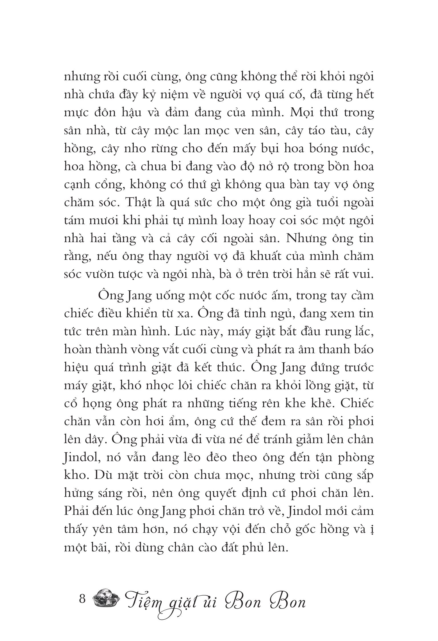 Mô tả Sách Văn Học - Tiệm Giặt Ủi Bon Bon - Jiyun Kim (Kyon Kyeon & Nguyễn Thủy dịch) - 6