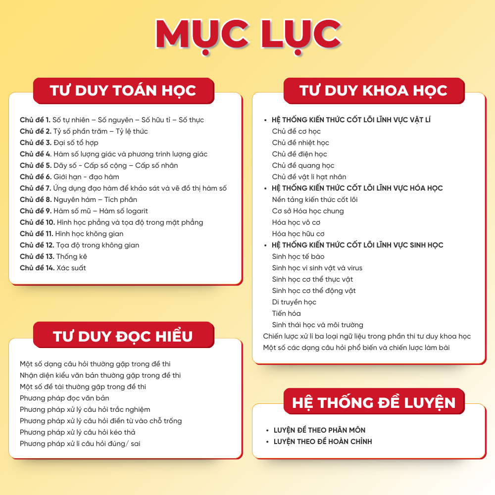 Mô tả Sách Tốc chiến luyện đề Đánh giá tư duy Đại học Bách Khoa Hà Nội - HOCMAI - 5