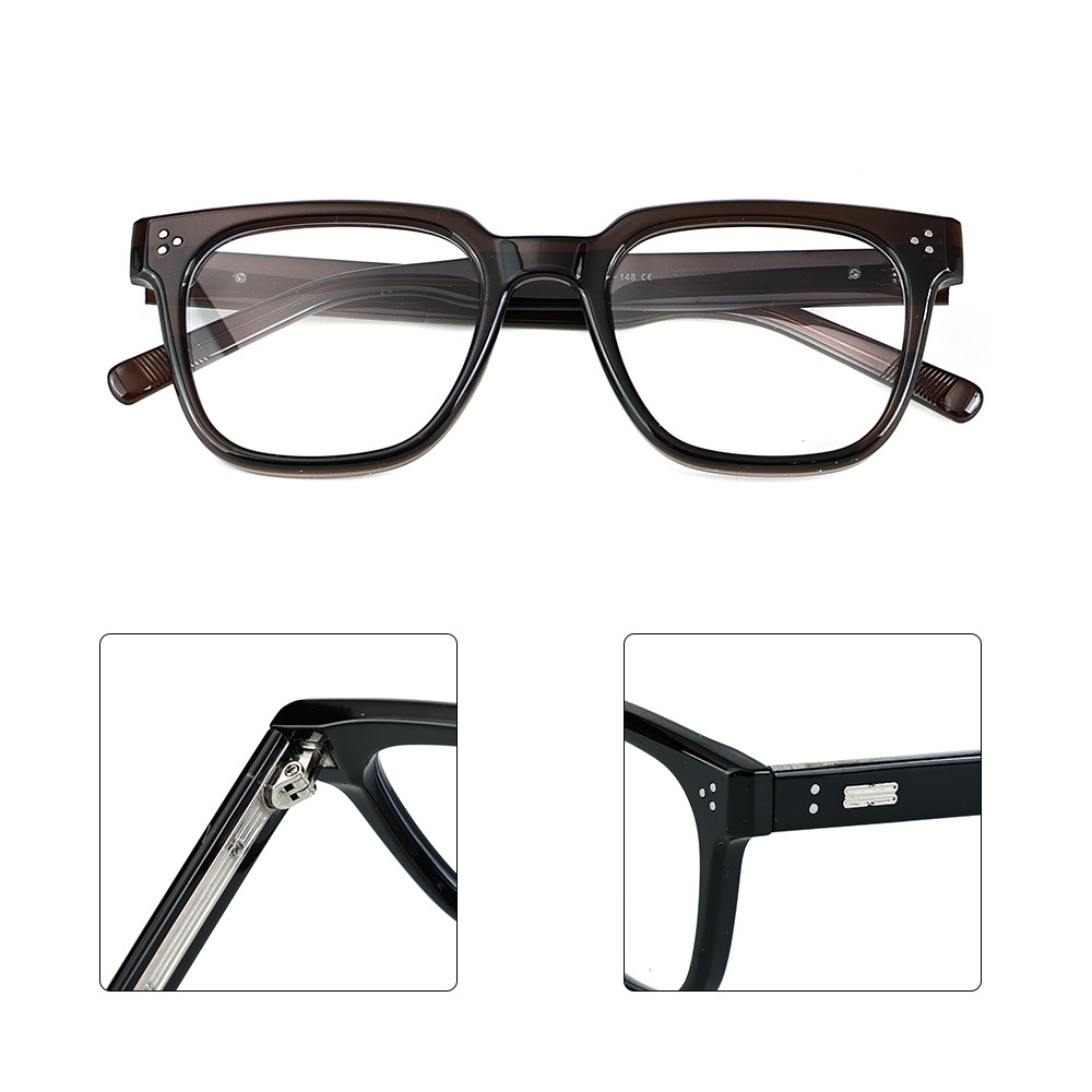 Mô tả Gọng kính cận thời trang nam nữ ANDU EYEWEAR dáng vuông chống tia UV chất liệu nhựa 9137 - 4