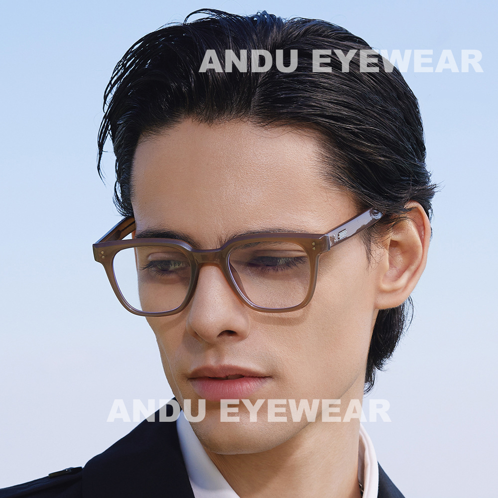 Mô tả Gọng kính cận thời trang nam nữ ANDU EYEWEAR dáng vuông chống tia UV chất liệu nhựa cao cấp - 9136 - 7
