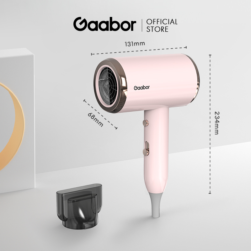 Mô tả Máy sấy tóc 2 chiều nóng lạnh GAABOR GHD-N1000D ánh sáng xanh diệt khuẩn, bảo vệ tóc công suất 1000W - 8