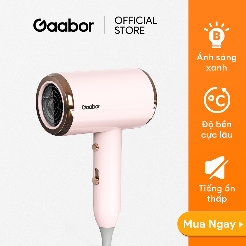 Mô tả Máy sấy tóc 2 chiều nóng lạnh GAABOR GHD-N1000D ánh sáng xanh diệt khuẩn, bảo vệ tóc công suất 1000W - 1