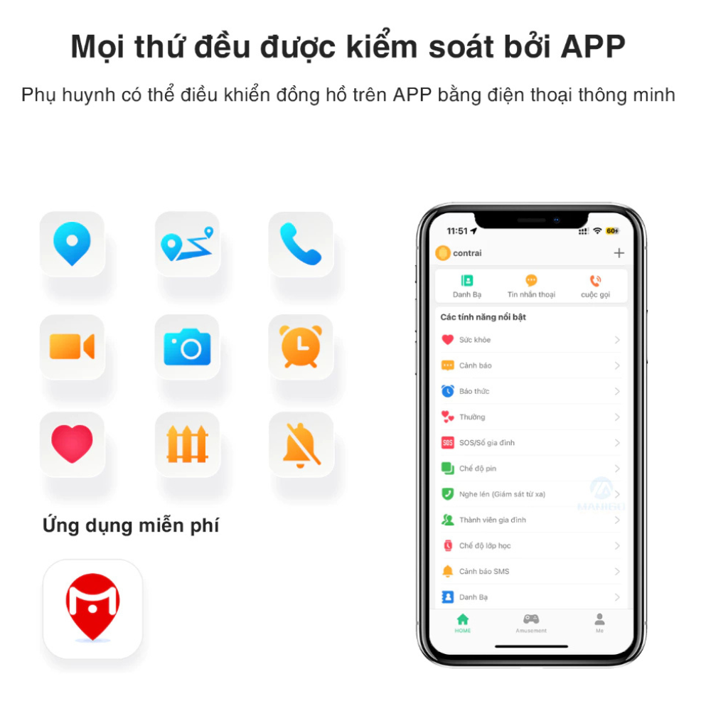 Đồng hồ Valdus MF56 Kid4G màu sắc