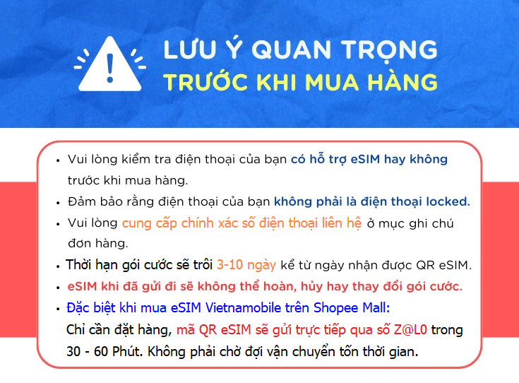 Mô tả ESIM 4G Vietnamobile Data 7GB/Ngày + FREE Nội Mạng. Trọn Gói 1 Năm Không Nạp Tiền. Hàng Độc Quyền - 1