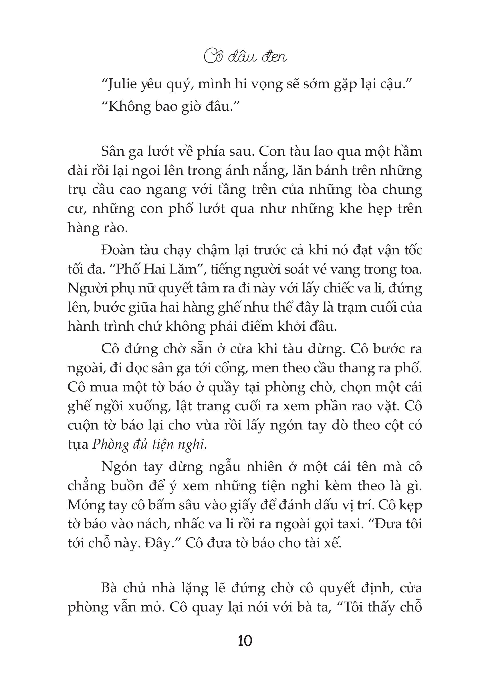 Mô tả Sách Tiểu Thuyết Trinh Thám - Cô Dâu Đen (In lần thứ 9) - Phúc Minh Books - 8