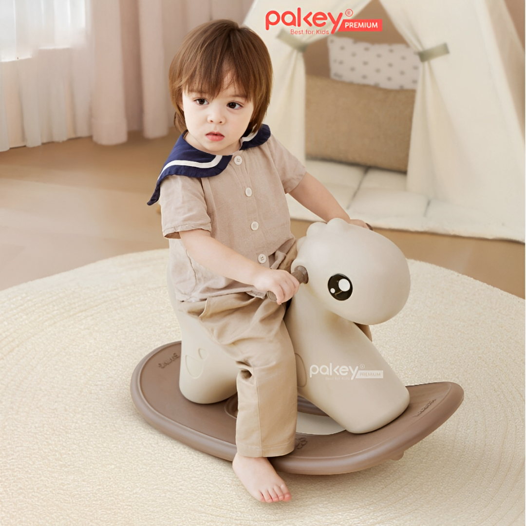 Mô tả Ngựa Bập Bênh Cho Bé Phong Cách Hàn Quốc, Bập Bênh Cho Bé Chống Lật, An Toàn Màu Sắc Dễ Thương RH01 - 1