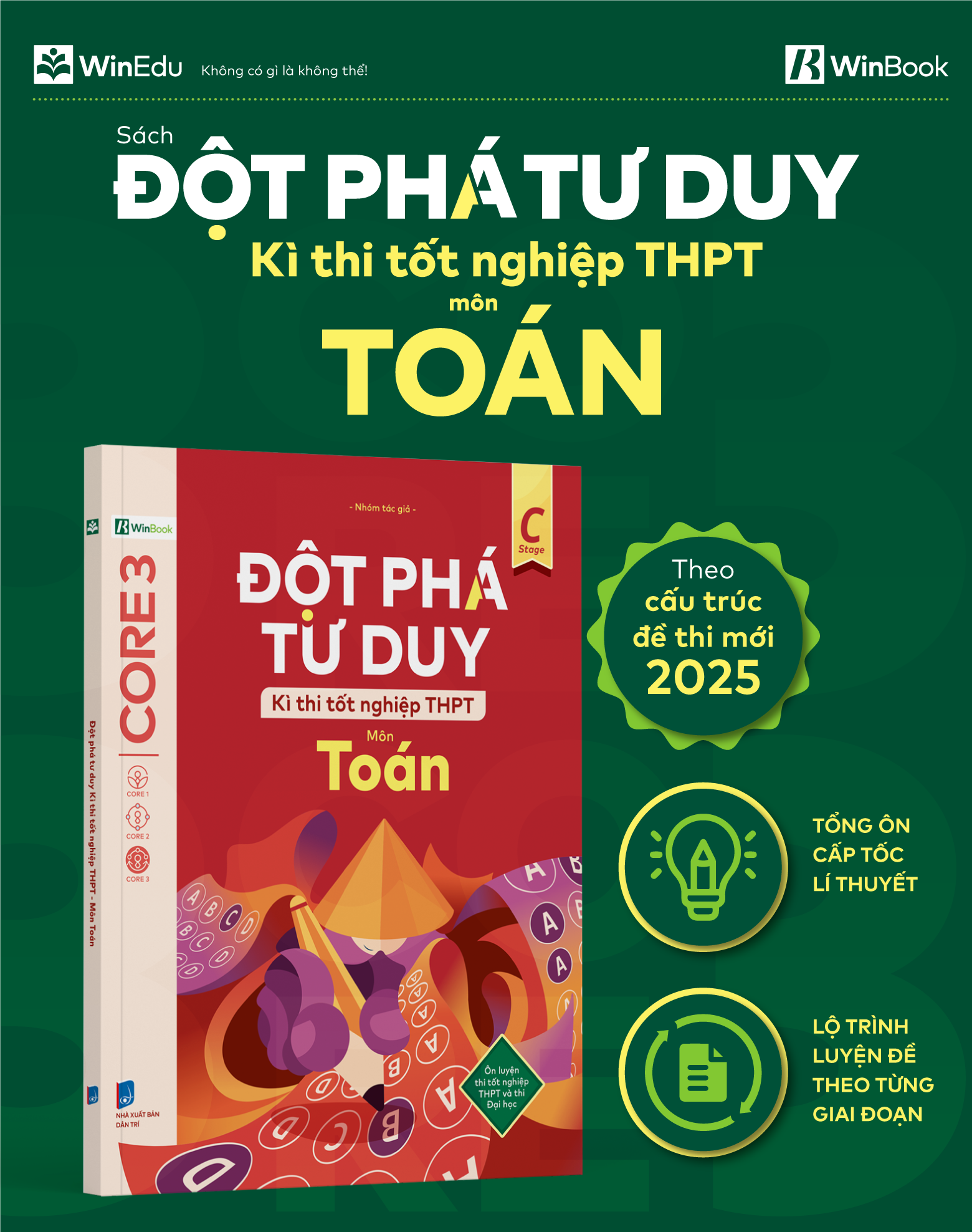 Mô tả Sách - Đột phá tư duy Kì thi tốt nghiệp THPT môn Toán - 1