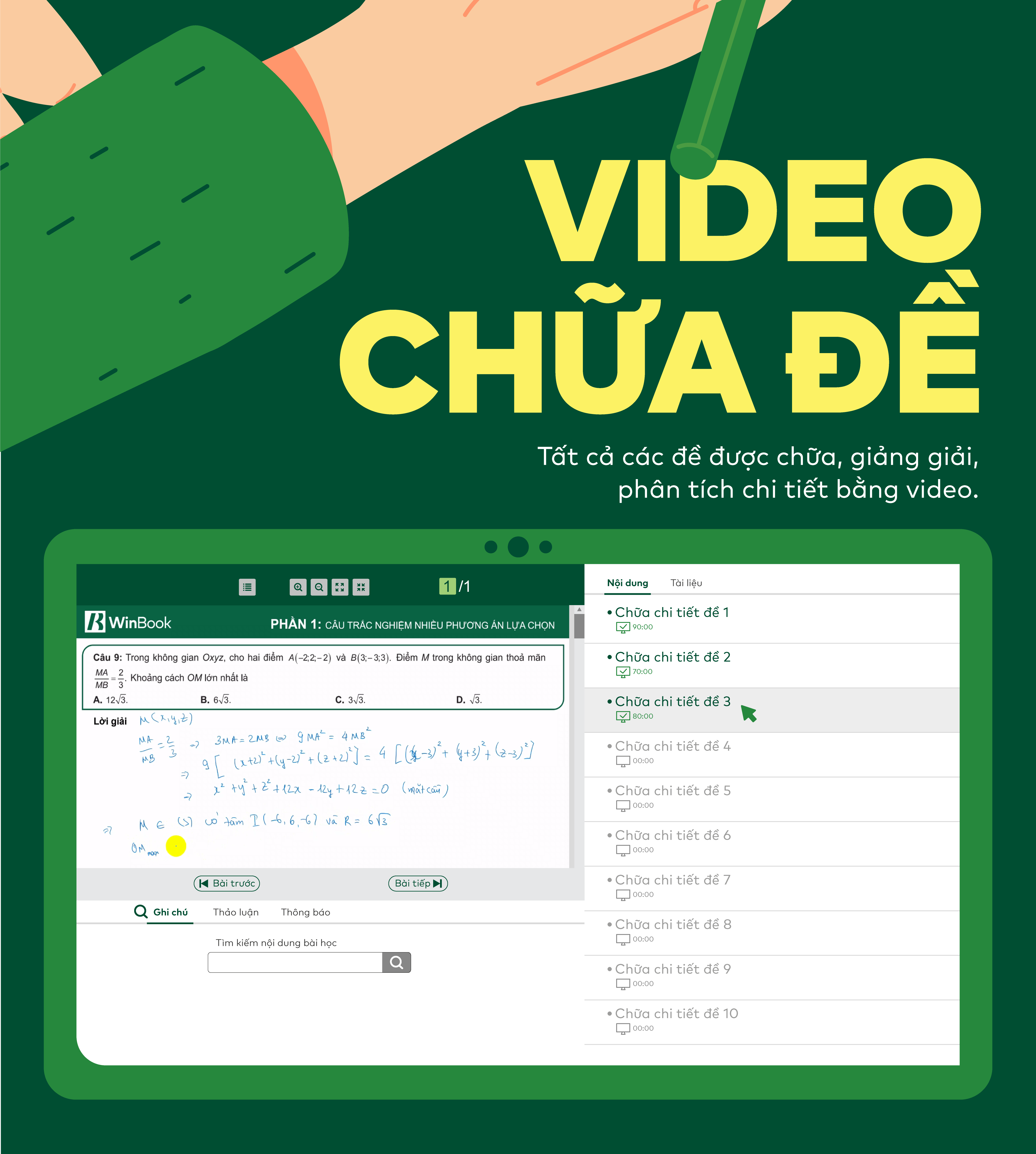 Mô tả Sách - Đột phá tư duy Kì thi tốt nghiệp THPT môn Toán - 6