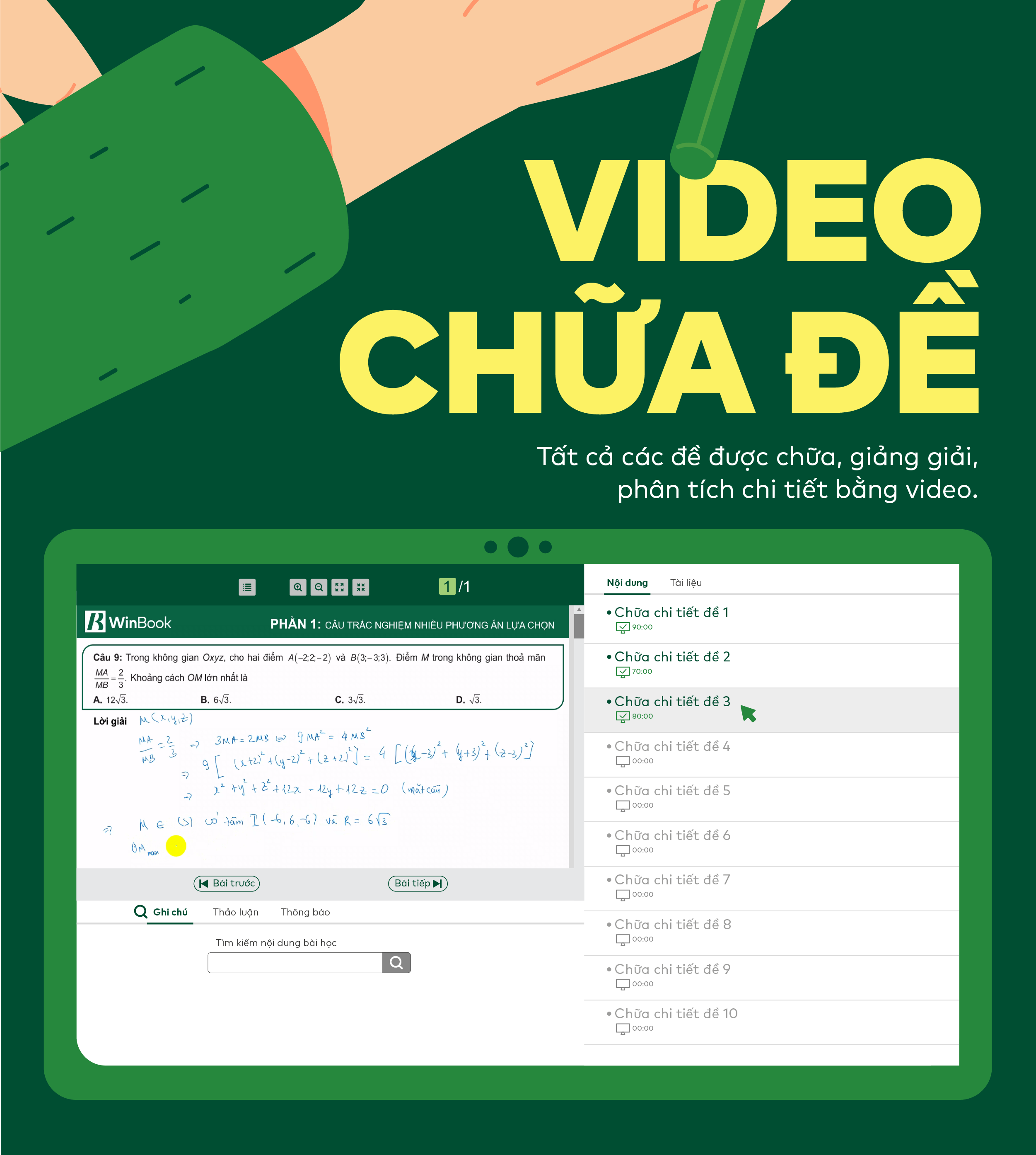Mô tả Sách Đột phá tư duy kì thi tốt nghiệp THPT-Toán, Vật lí, Hoá học, Sinh học, Ngữ văn, Lịch sử, Địa lí - 6