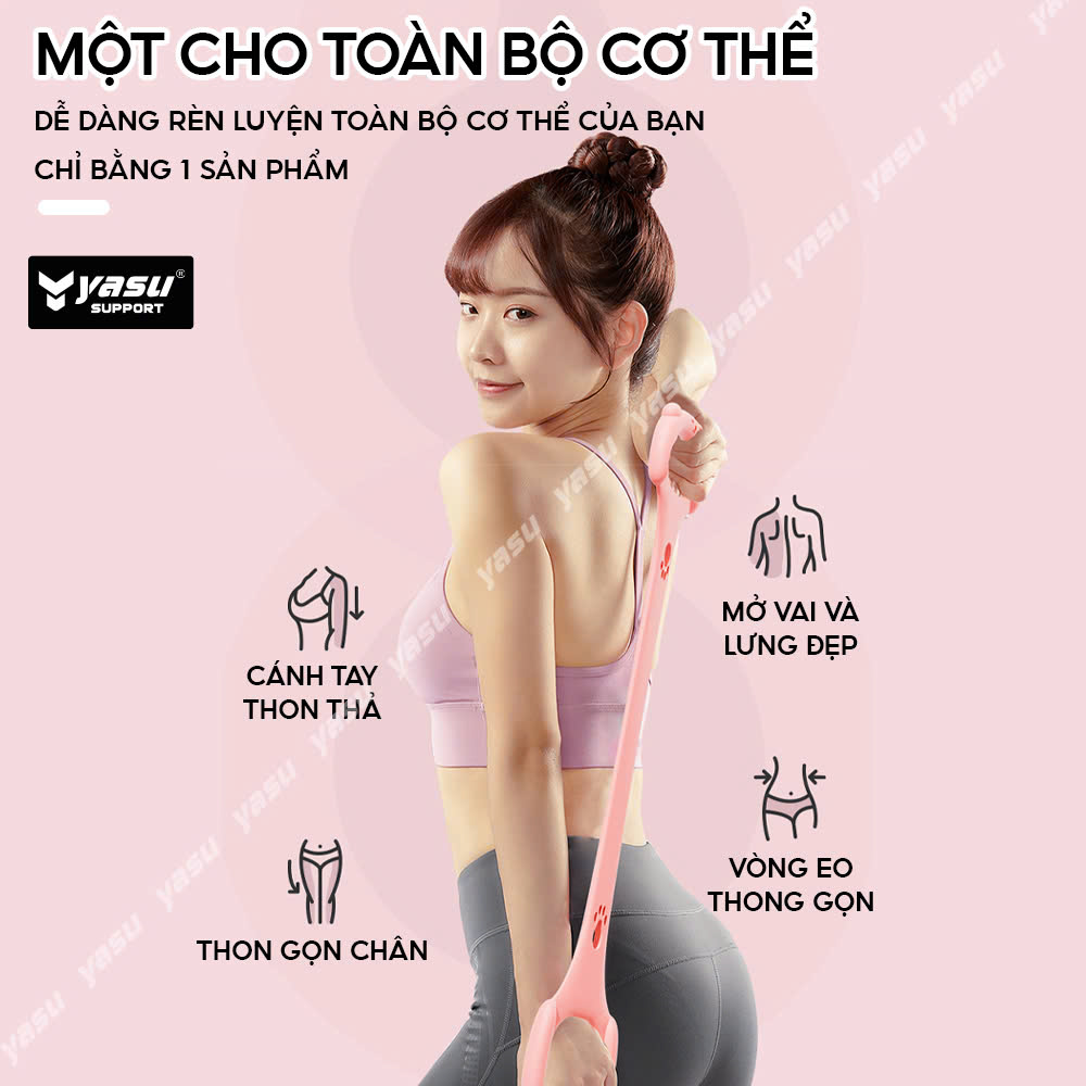 Mô tả Dây kéo tập tay gym YASU Dây Đàn Hồi Tập Tay Vai  dành cho Nữ - 2