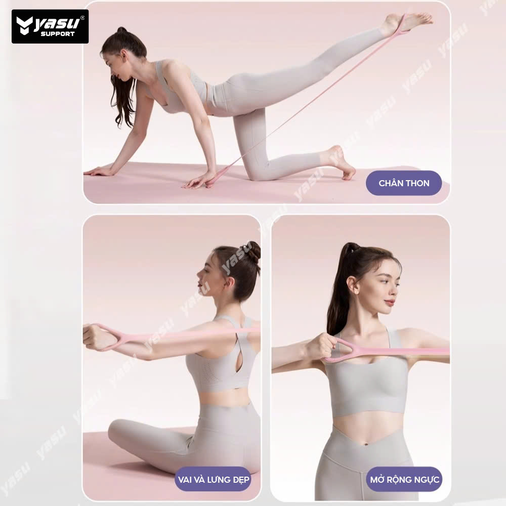 Mô tả Dây kéo tập tay gym YASU Dây Đàn Hồi Tập Tay Vai  dành cho Nữ - 8