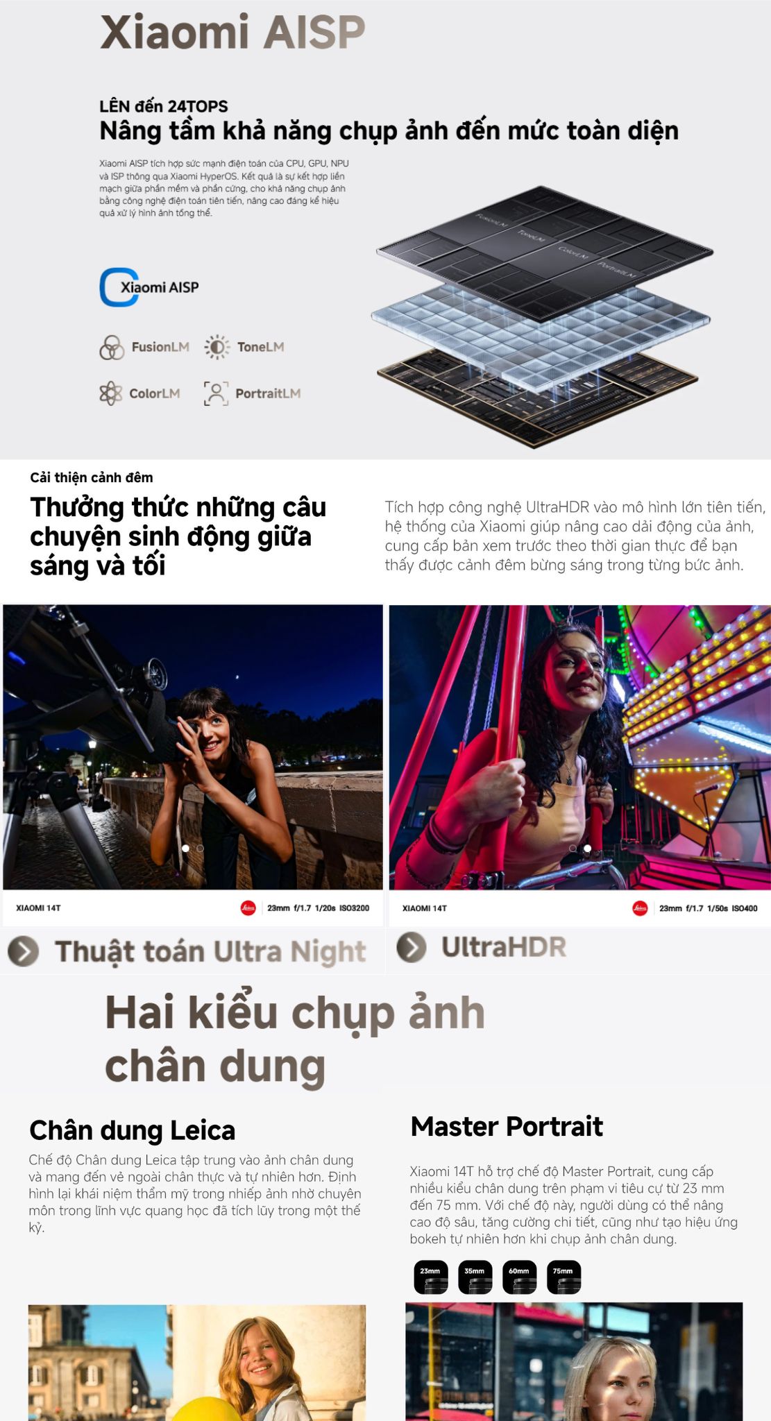 Mô tả Điện thoại thông minh Xiaomi 14T (12+512GB) | Cảm biến ảnh Sony IMX906 | MD 8300 | Pin 5000mAh - 5